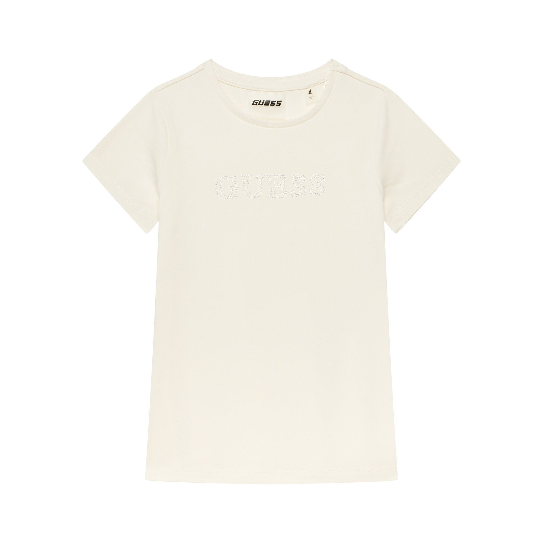 Guess T-Shirt J4RI49 J1314 Beżowy Regular Fit