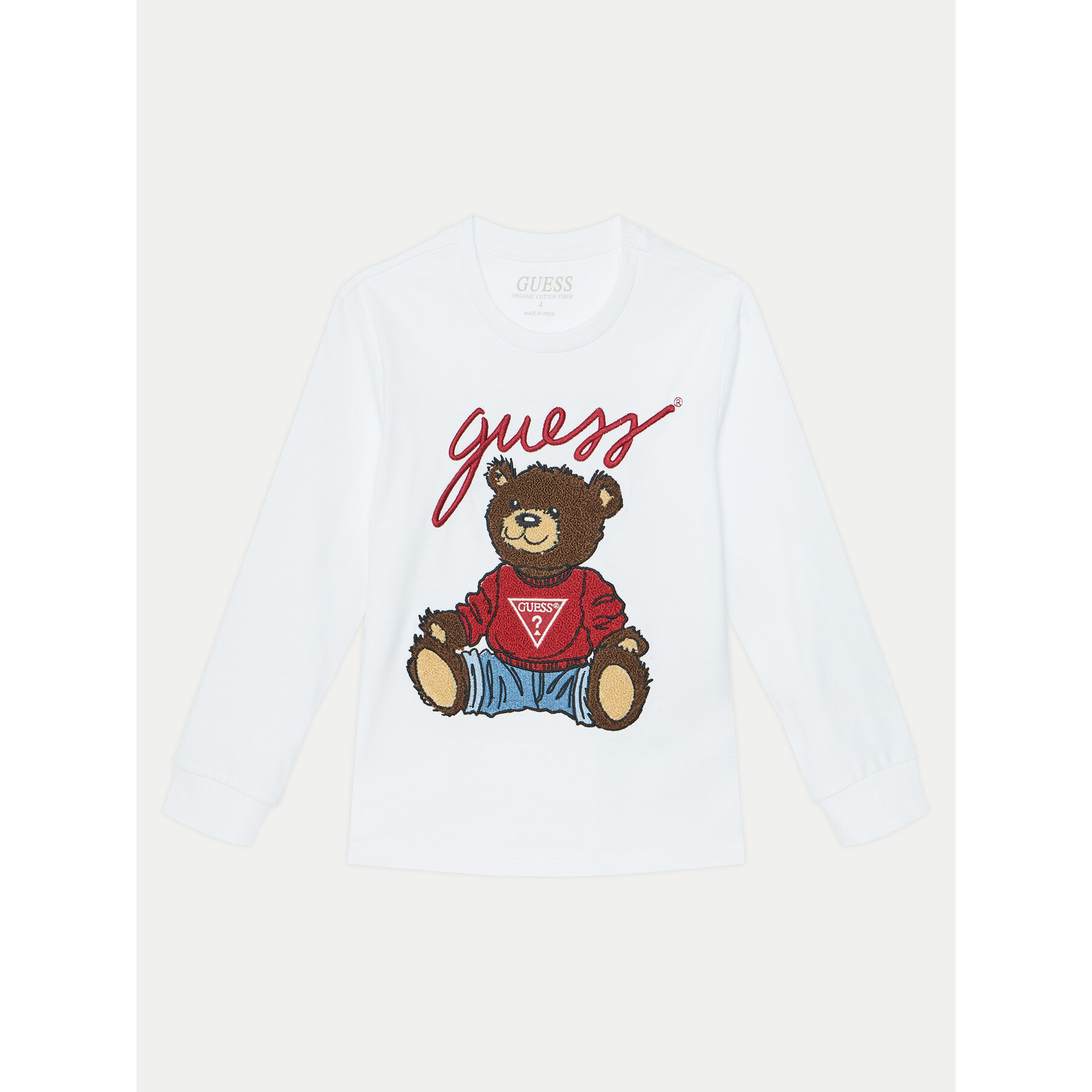 Guess Bluzka L5RI32 K8HM4 Biały Regular Fit
