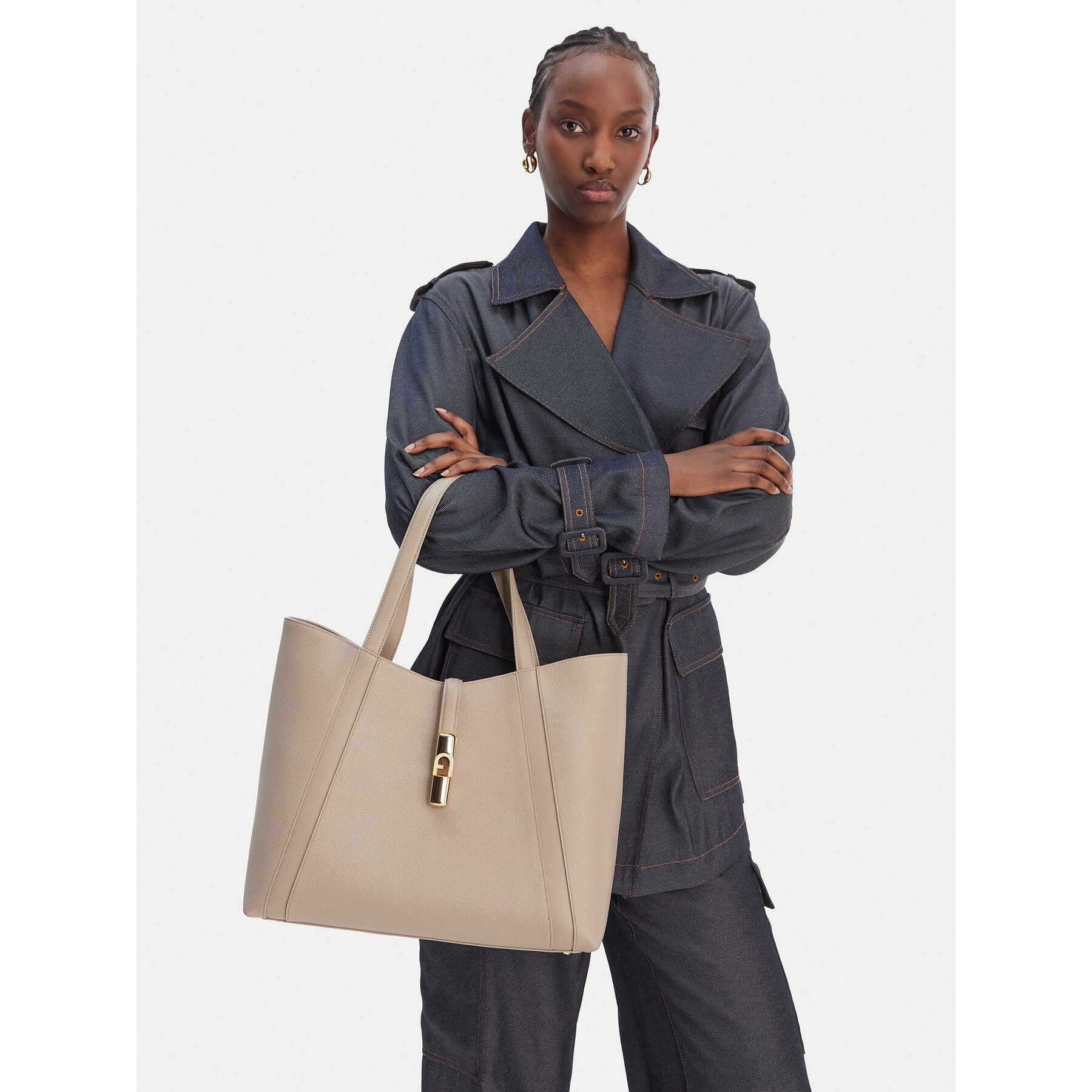 Furla Torebka Goccia L WB01788 BX3353 KH 4488S Beżowy