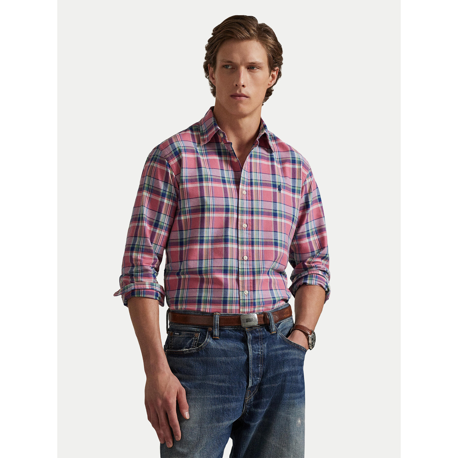 Polo Ralph Lauren Koszula 710922273006 Różowy Custom Fit
