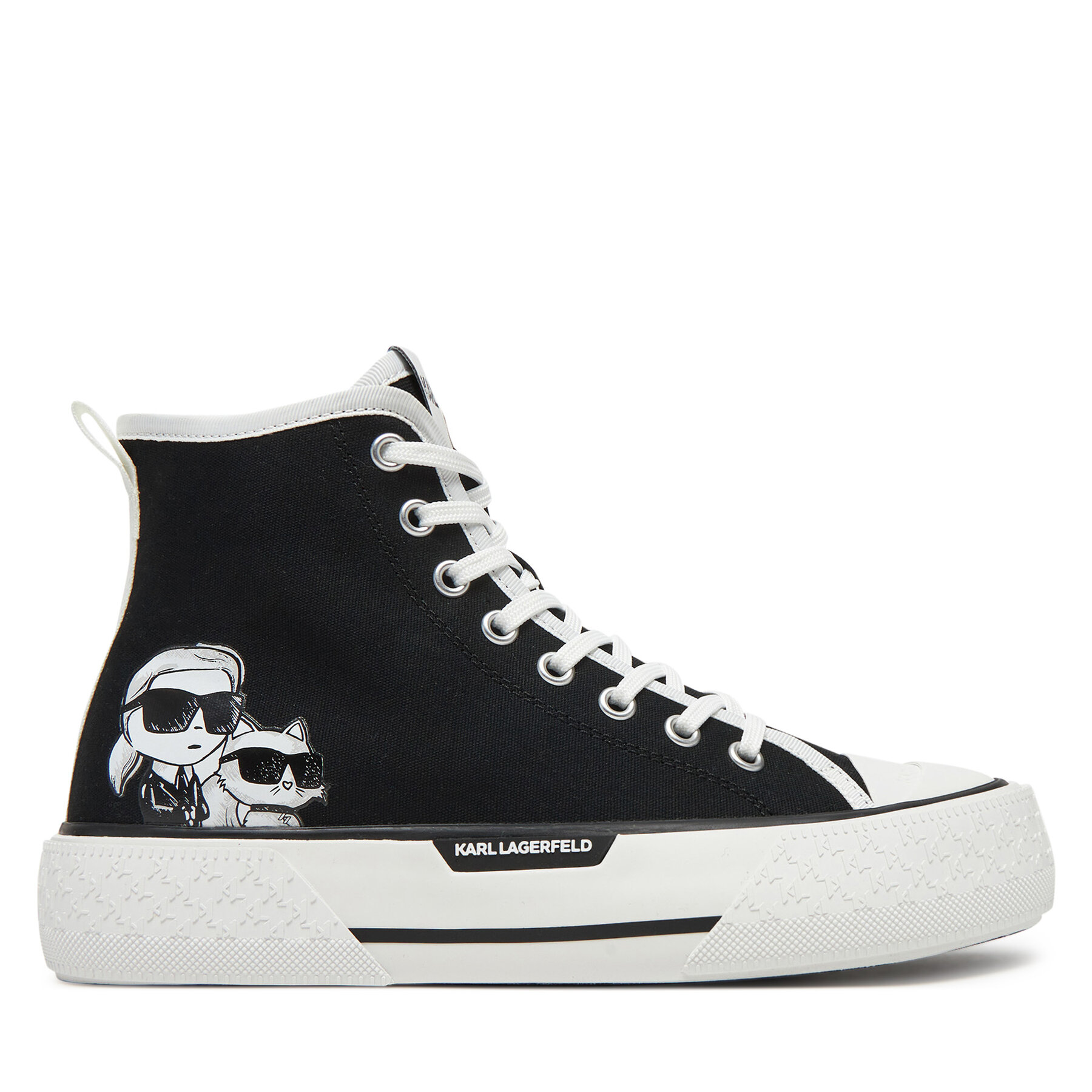 KARL LAGERFELD Trampki KL60654T Czarny