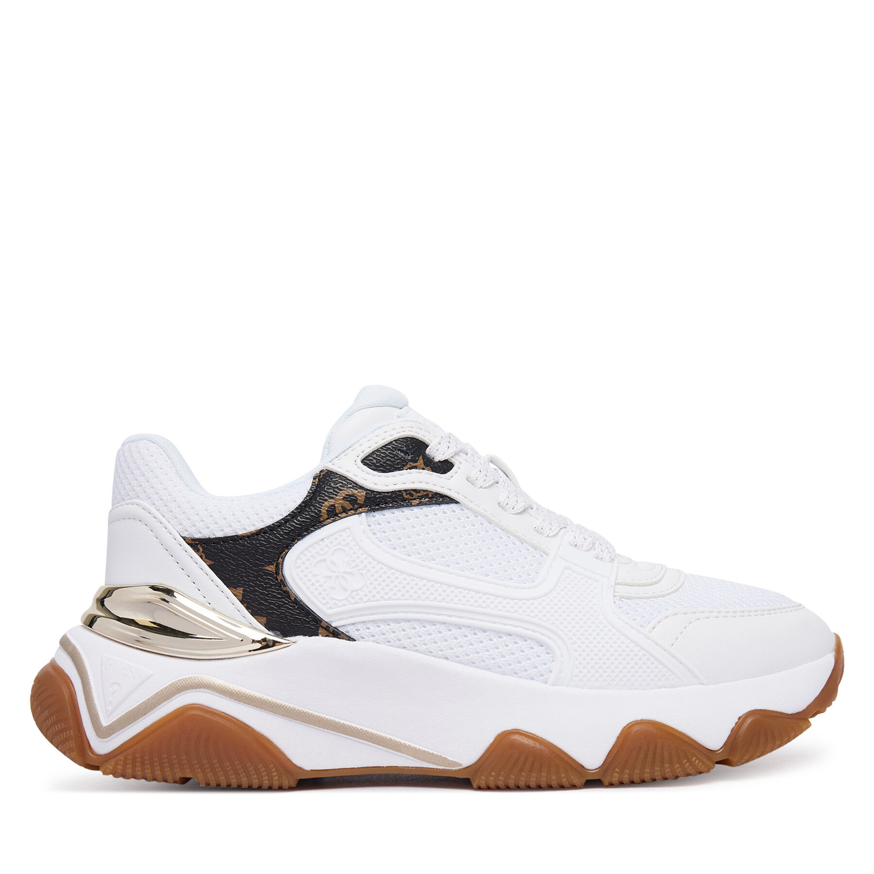 Guess Sneakersy FLTMZZ ELE12 Biały