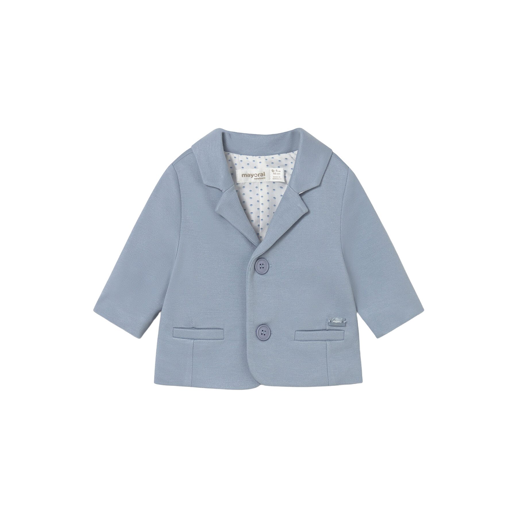 Mayoral Marynarka 1482 Błękitny Regular Fit