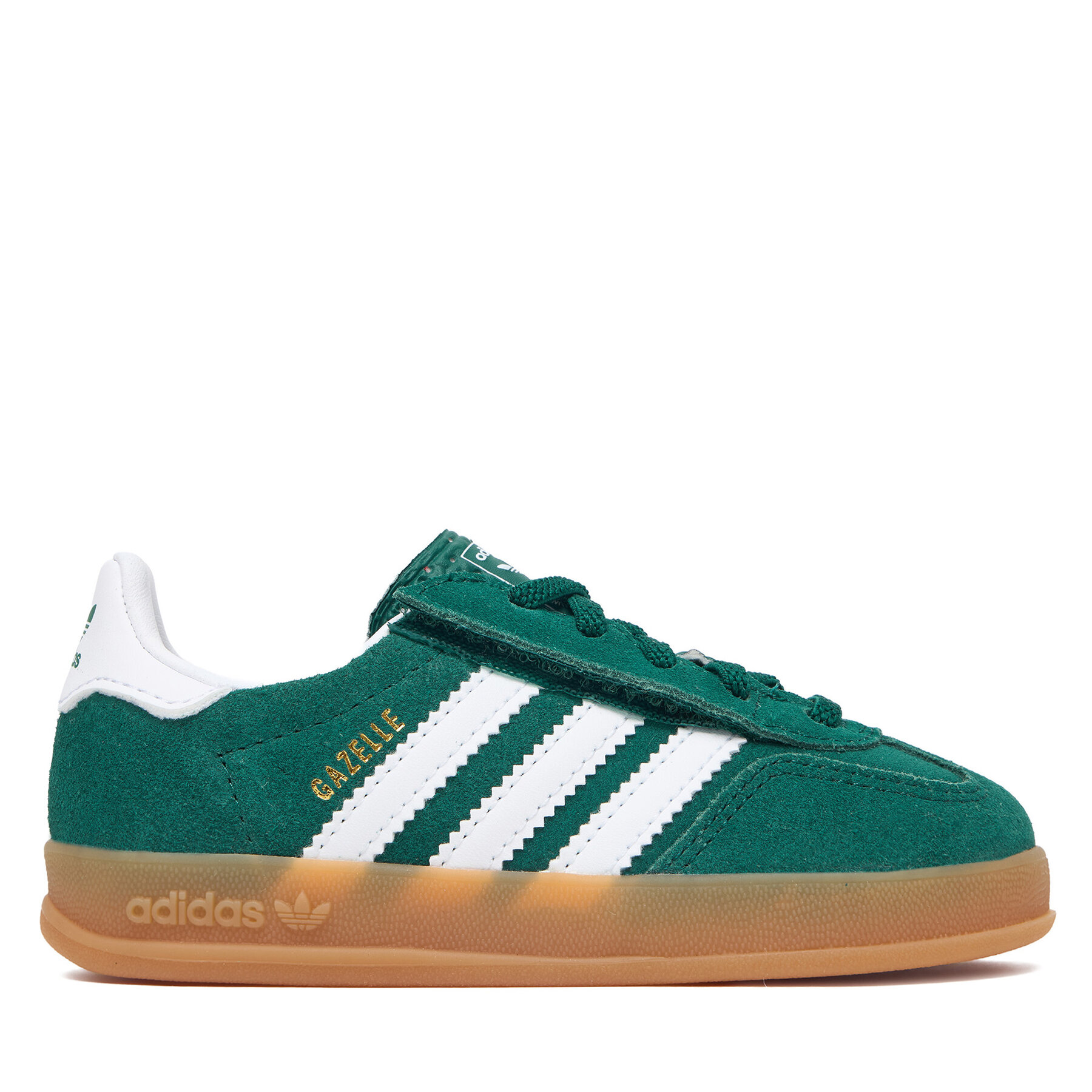 adidas Sneakersy Gazelle Indoor Comfort Closure Elastic Lace IH9130 Zielony