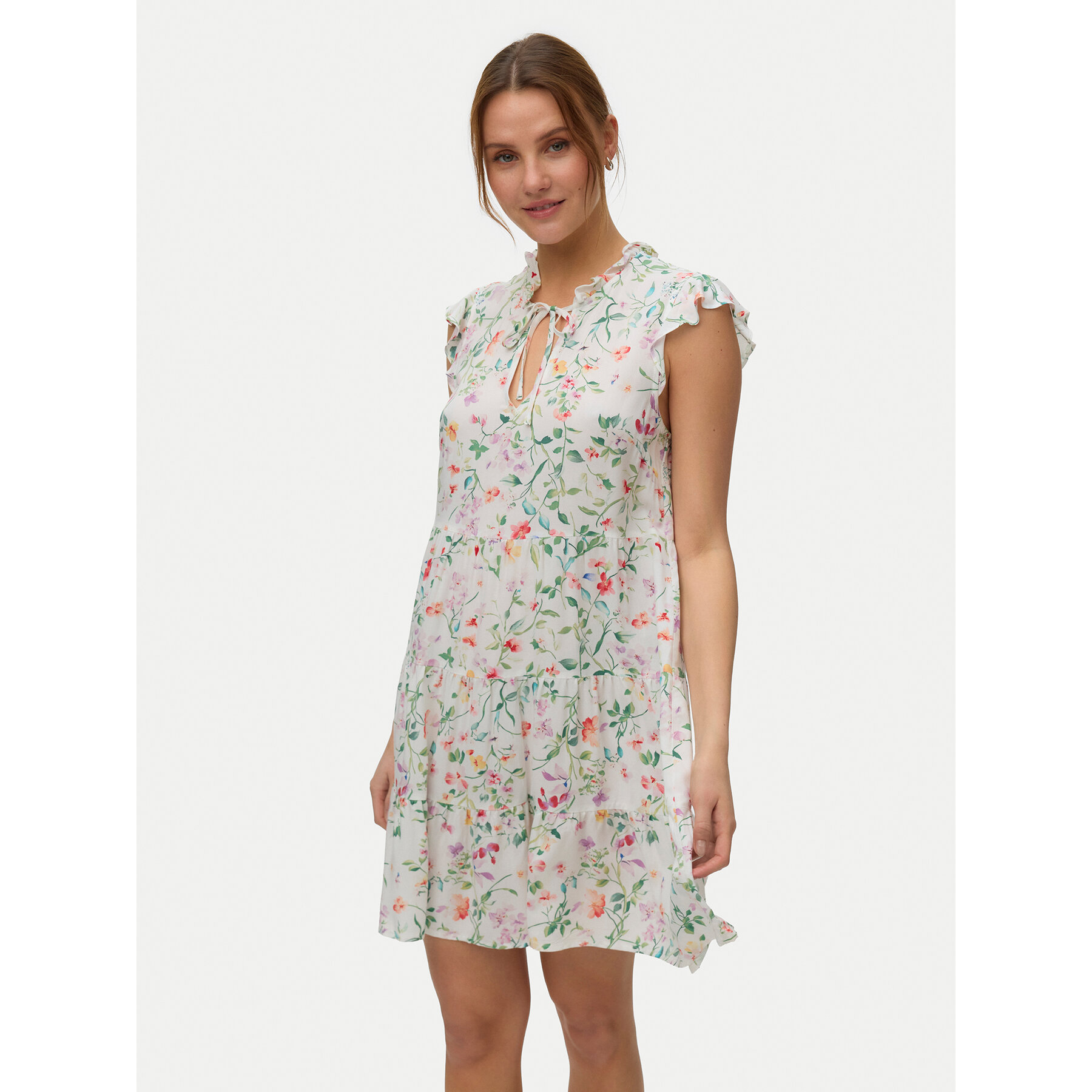 Vero Moda Sukienka letnia Alba 10342656 Kolorowy Regular Fit