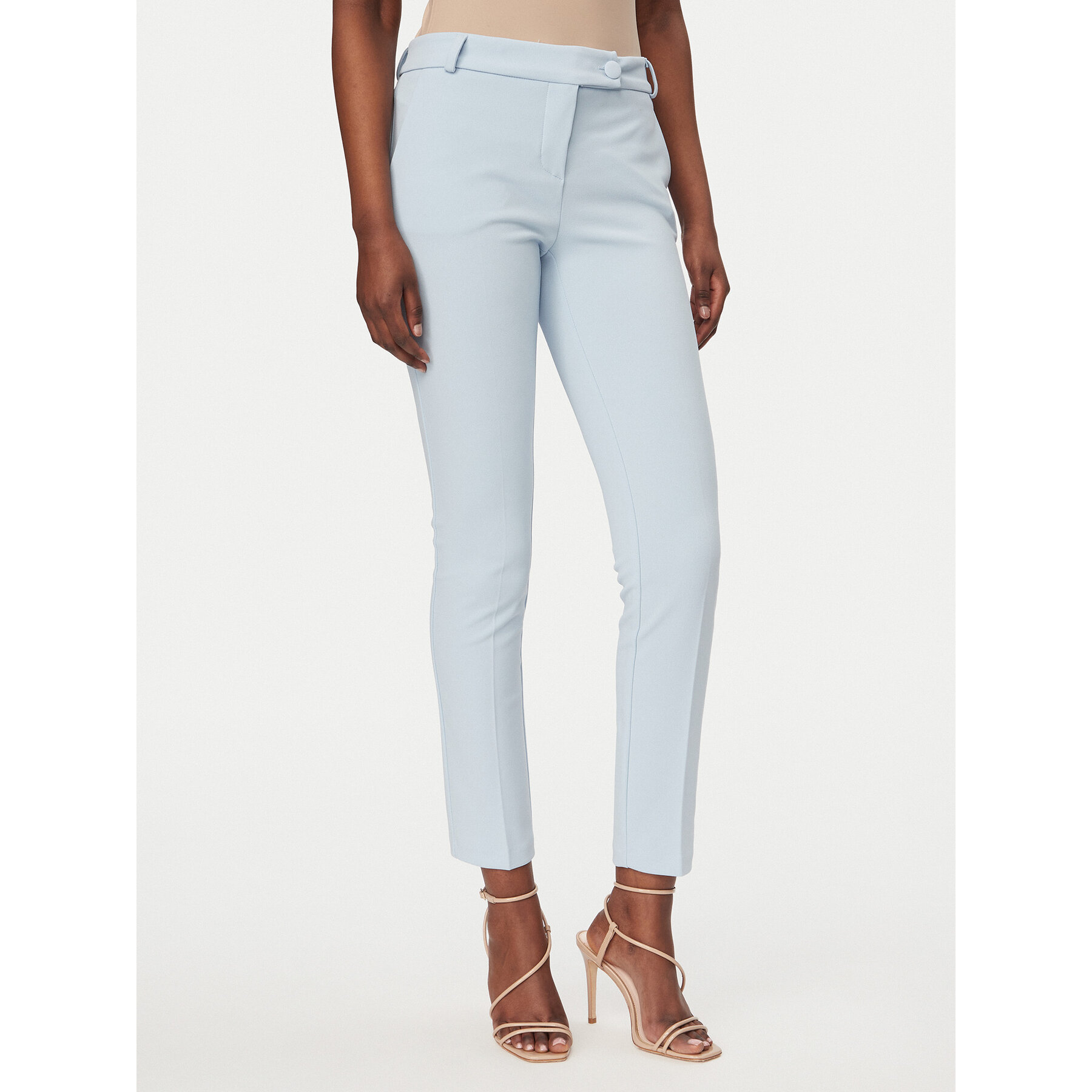 Rinascimento Spodnie materiałowe CFC0127865003 Błękitny Slim Fit
