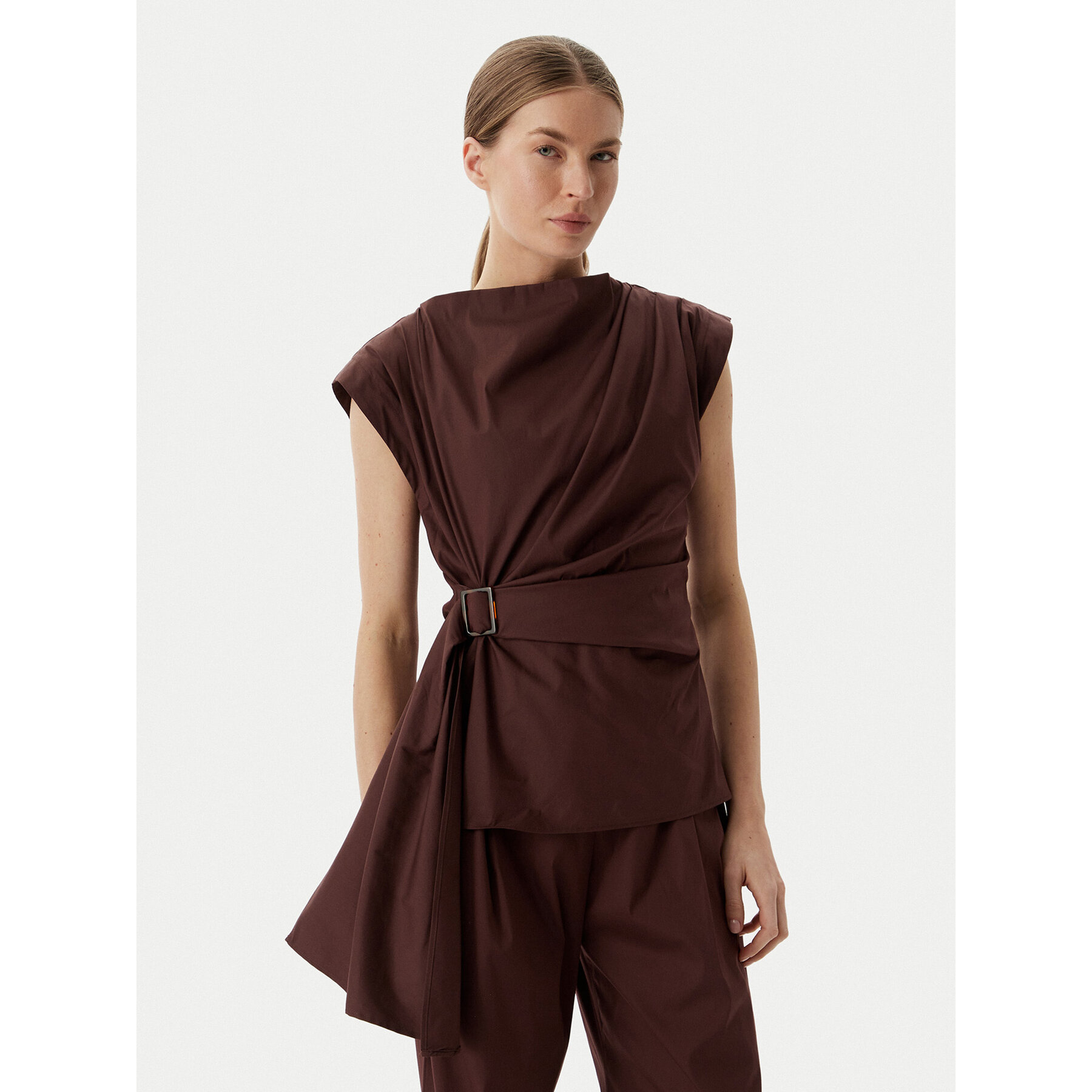 Marella Bluzka Supremo 2613161072 Brązowy Regular Fit
