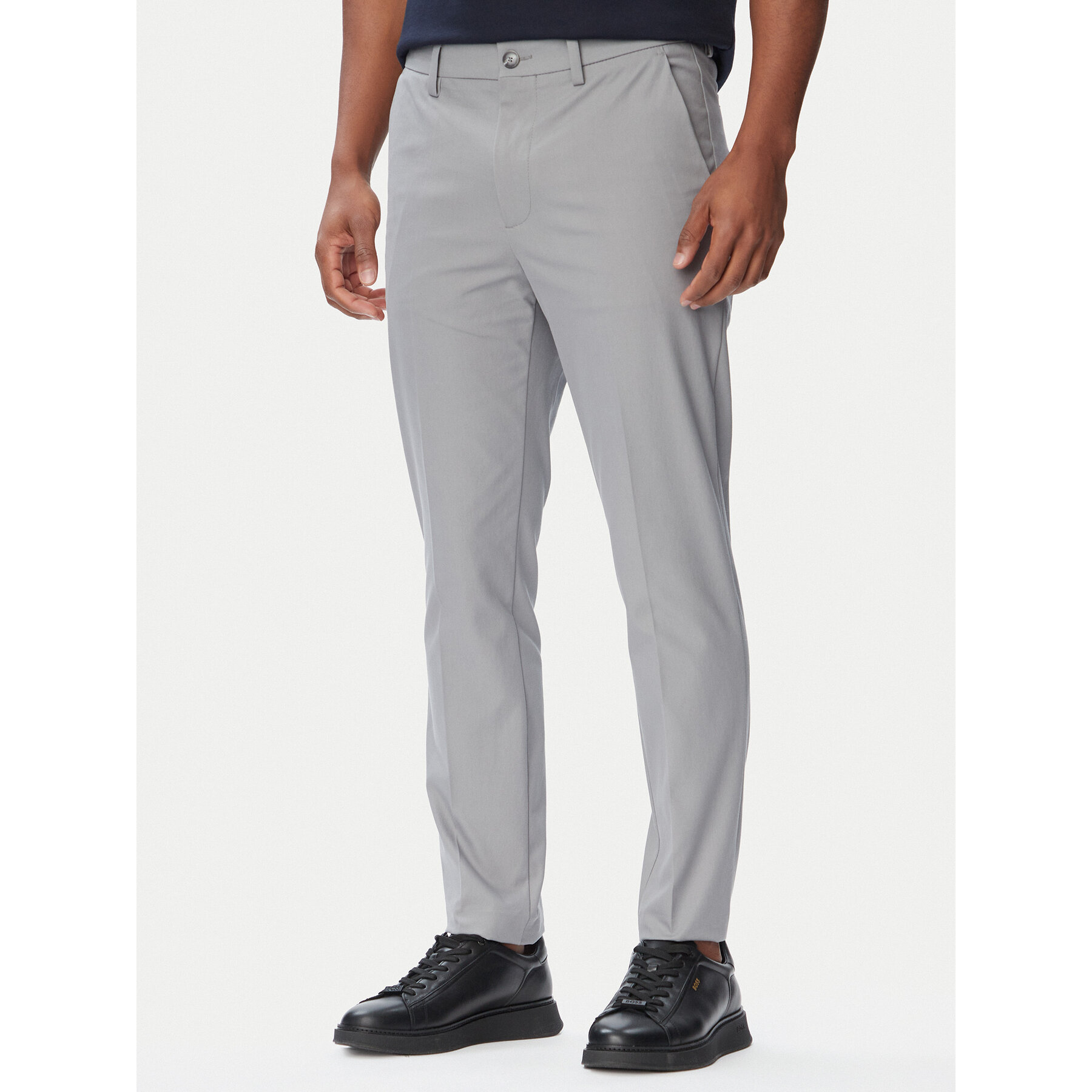 BOSS Chinosy P-Kaiton1 50543945 Szary Slim Fit