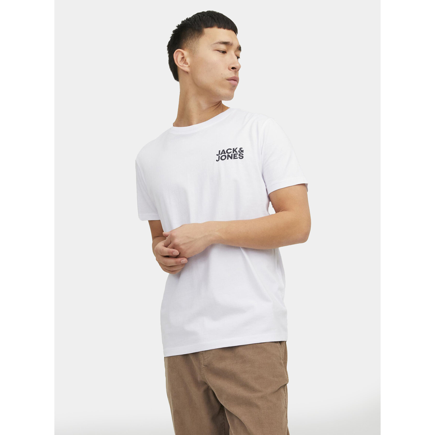 Jack & Jones T-Shirt Corp 12151955 Biały Regular Fit