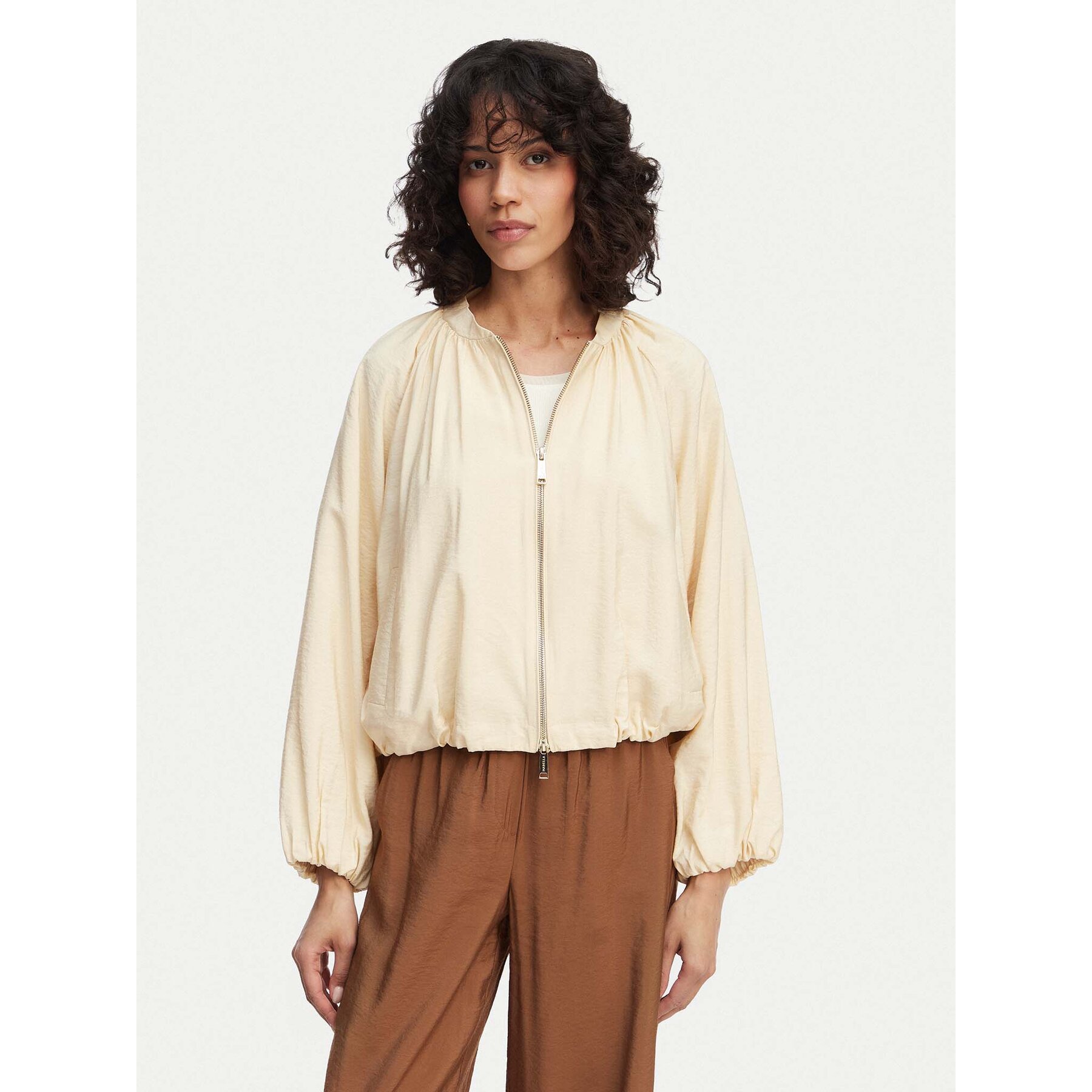 Marella Kurtka przejściowa Fico 2613041174 Écru Regular Fit