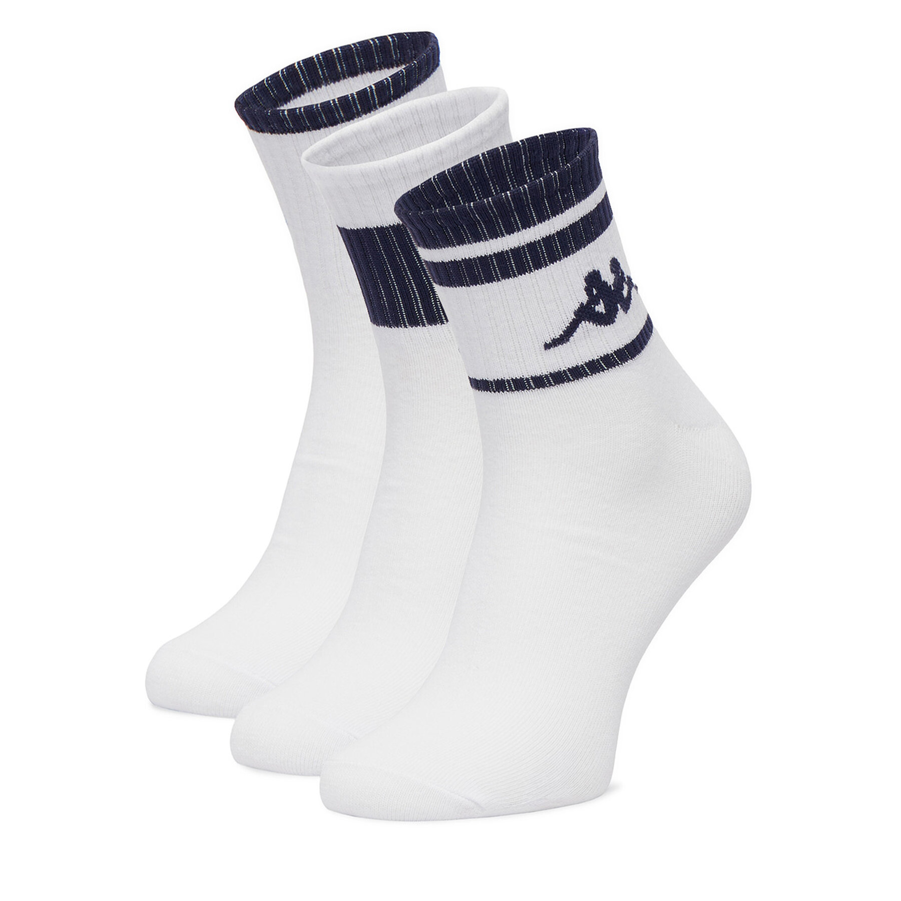 Kappa Skarpety długie CEO_KR_ANKLE_SS26 (3-PACK) Biały