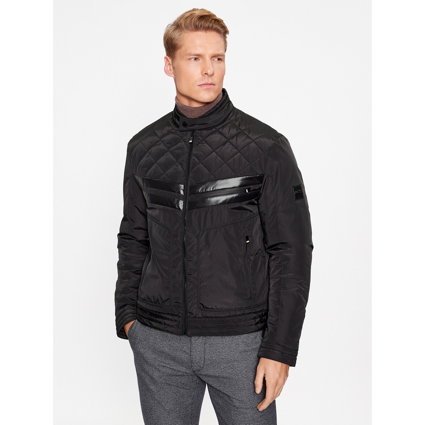 Boss Kurtka przejściowa Chanan 50493674 Czarny Regular Fit