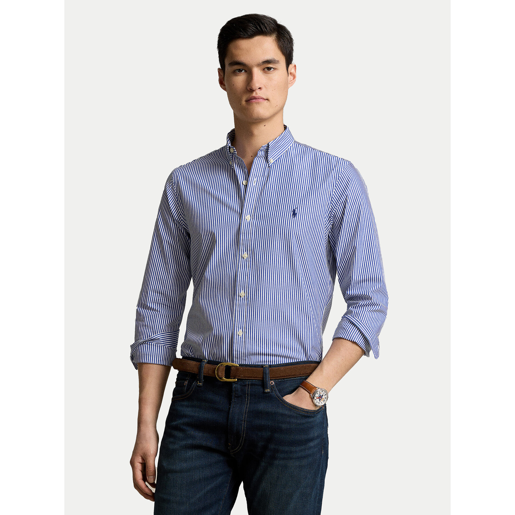 Polo Ralph Lauren Koszula 710928254008 Niebieski Slim Fit