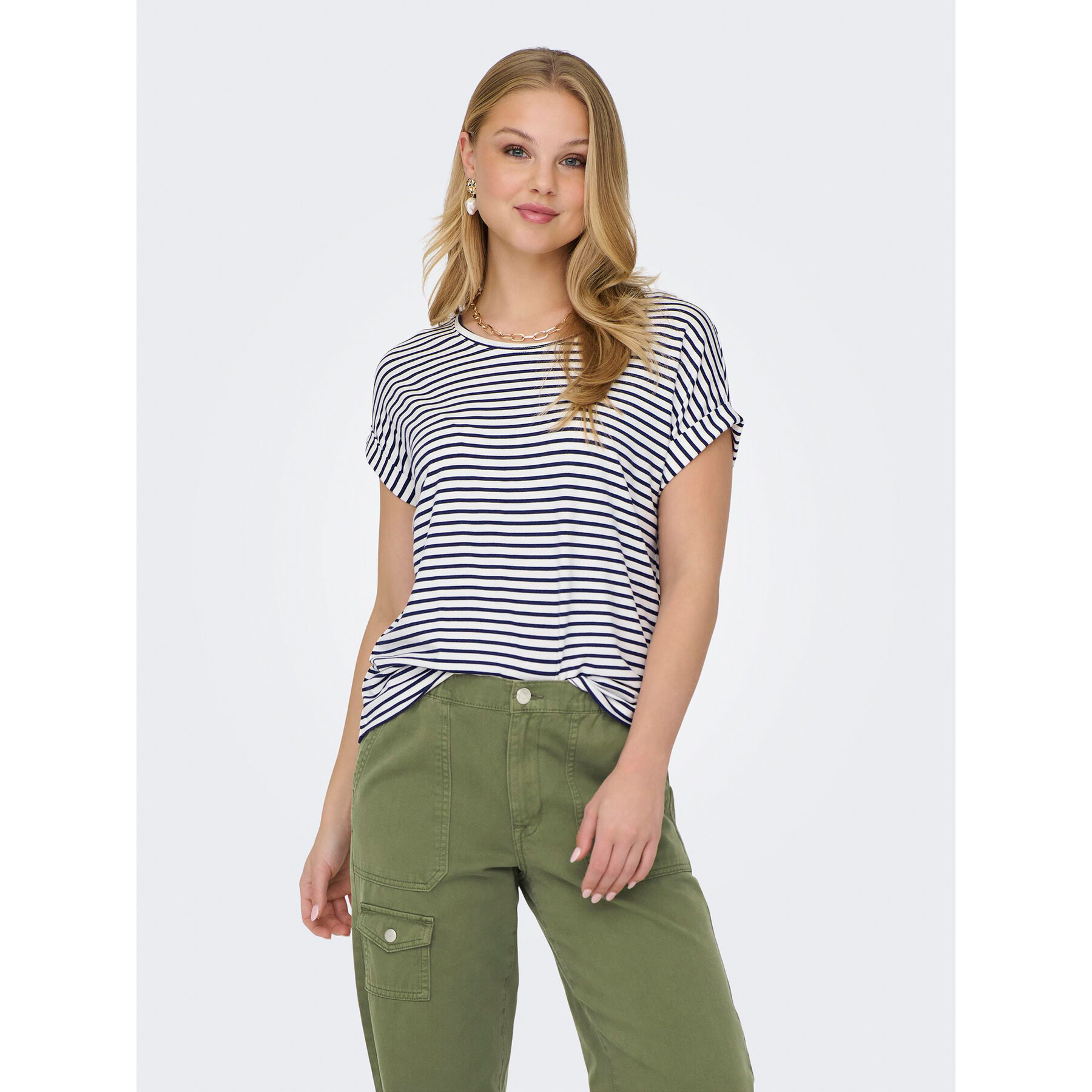 ONLY T-Shirt Moster 15206243 Biały Regular Fit