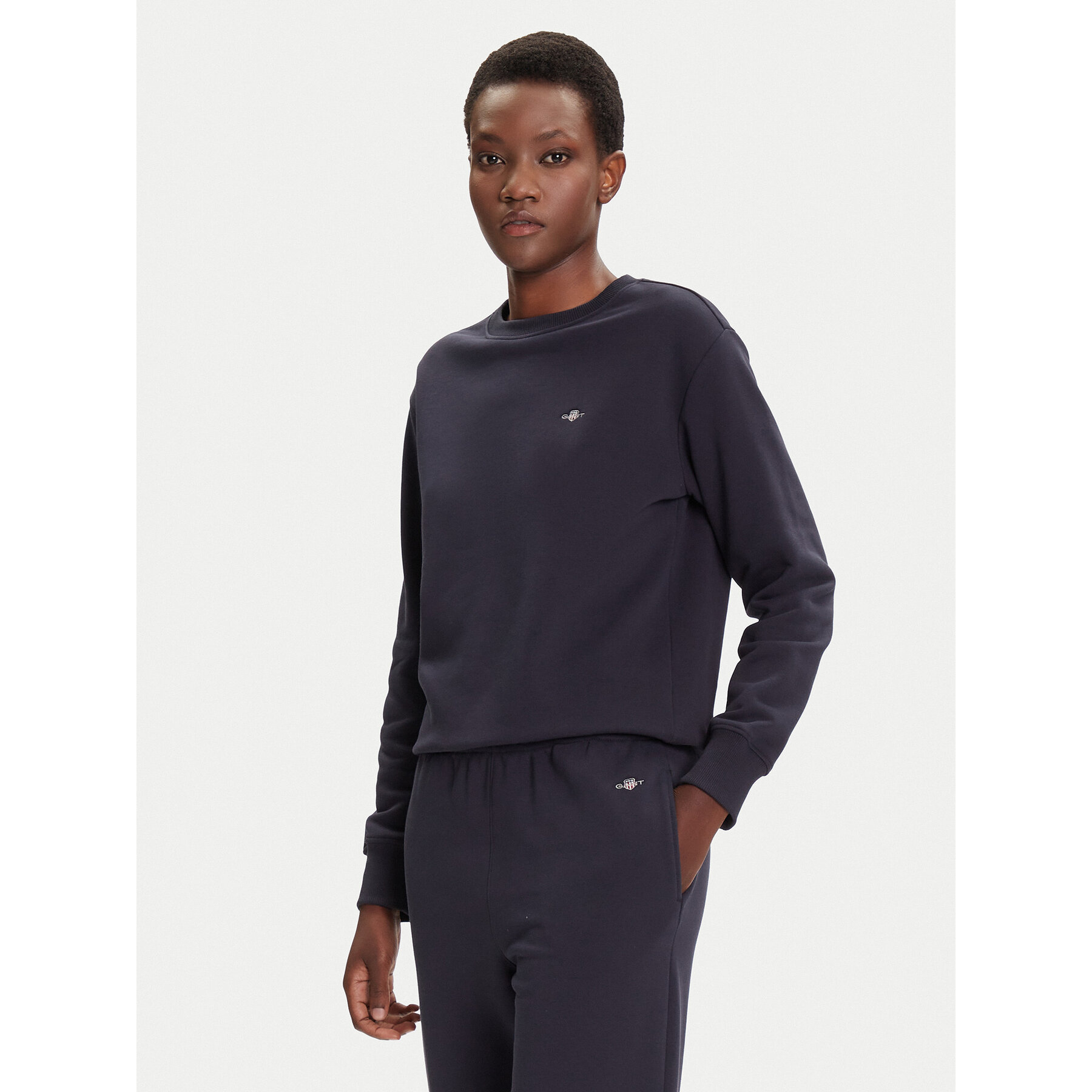 Gant Bluza Shield 4201414 Granatowy Relaxed Fit