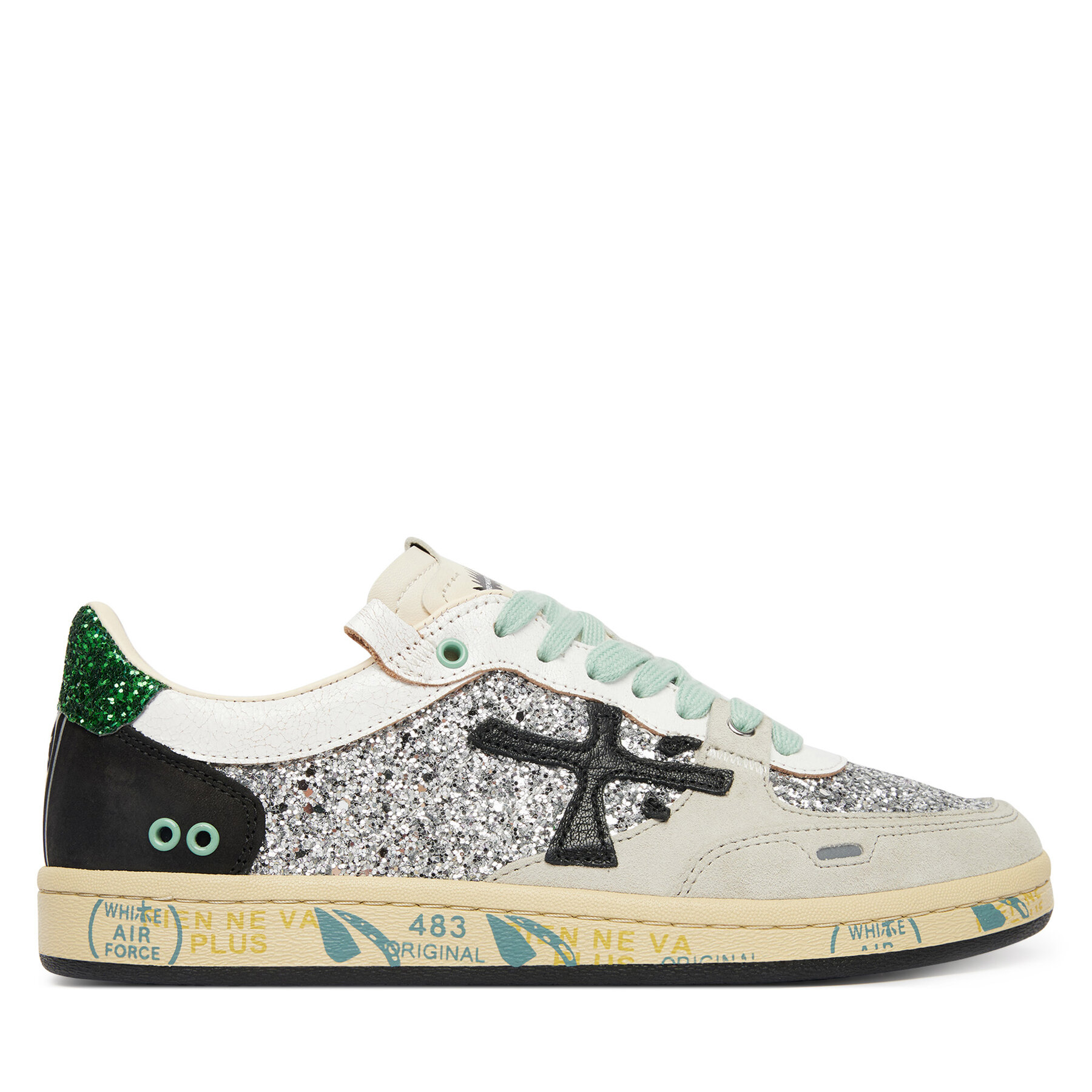 Premiata Sneakersy Clayd Var 8165 Srebrny