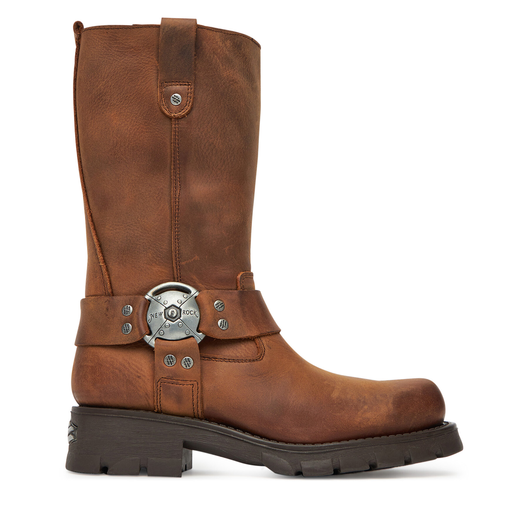 NEW ROCK Kozaki M-7610-C2 Brązowy