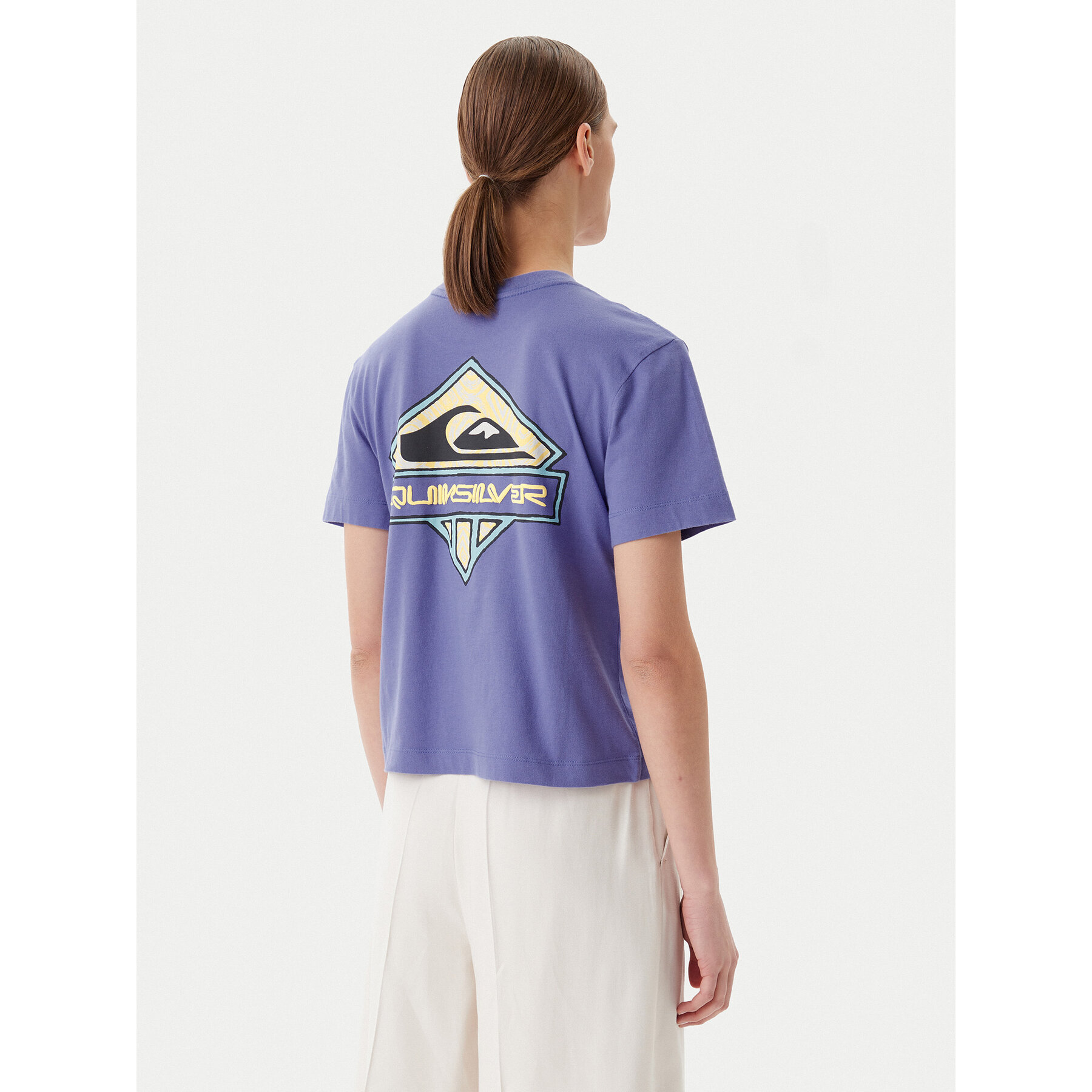Quiksilver T-Shirt EQWZT03181 Fioletowy