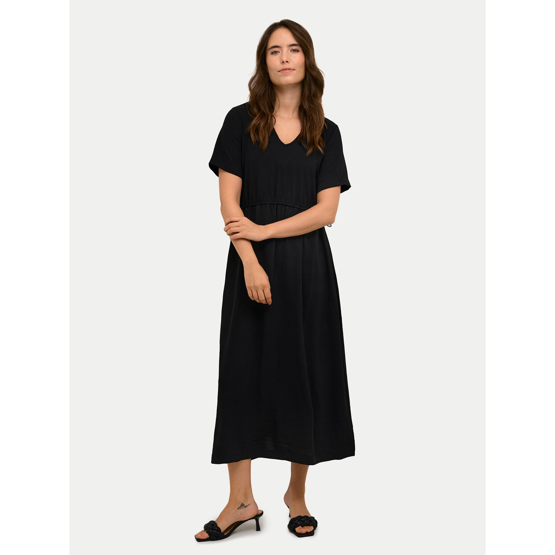Kaffe Sukienka codzienna Dea 10508615 Czarny Regular Fit