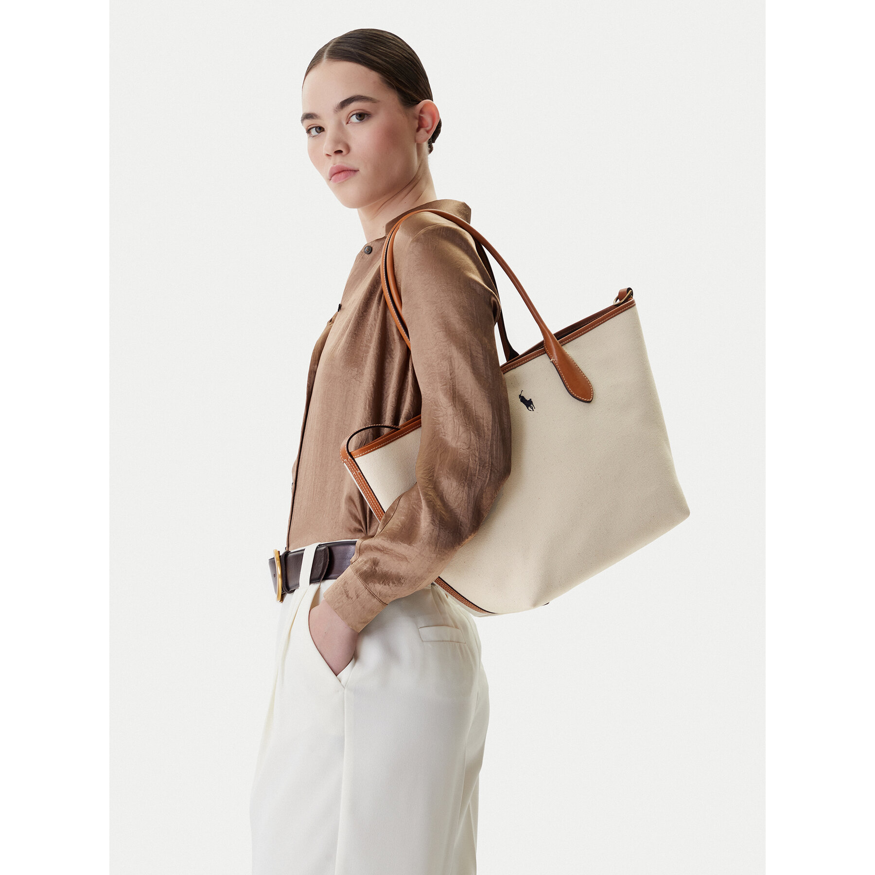 Polo Ralph Lauren Torebka 428962165001 Beżowy