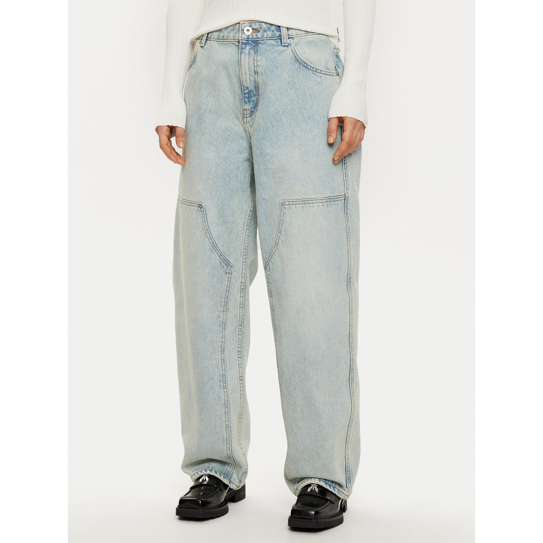 HUGO Jeansy Getara_2_B 50531711 Niebieski Baggy Fit