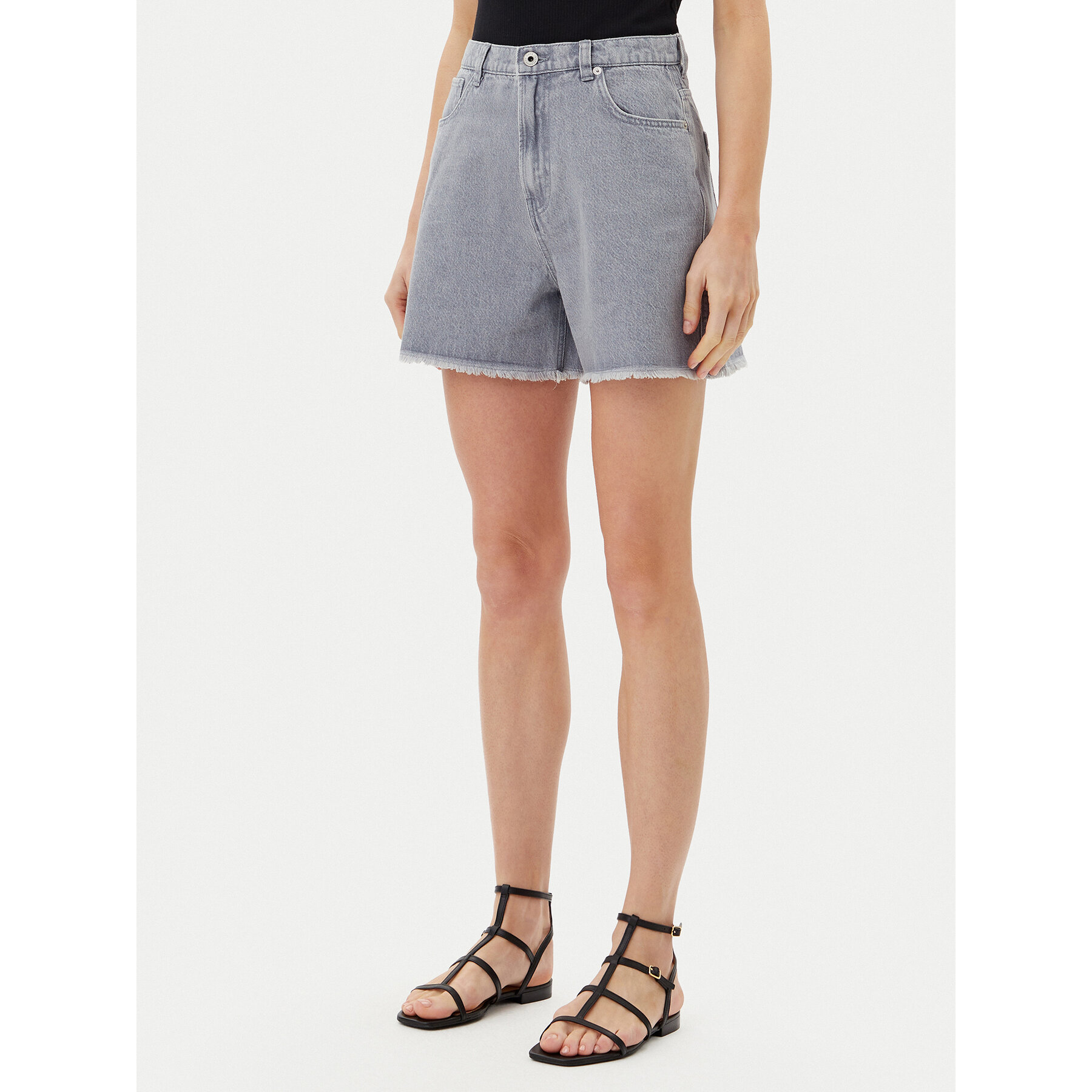 Pepe Jeans Szorty jeansowe PL801112 Szary Slim Fit