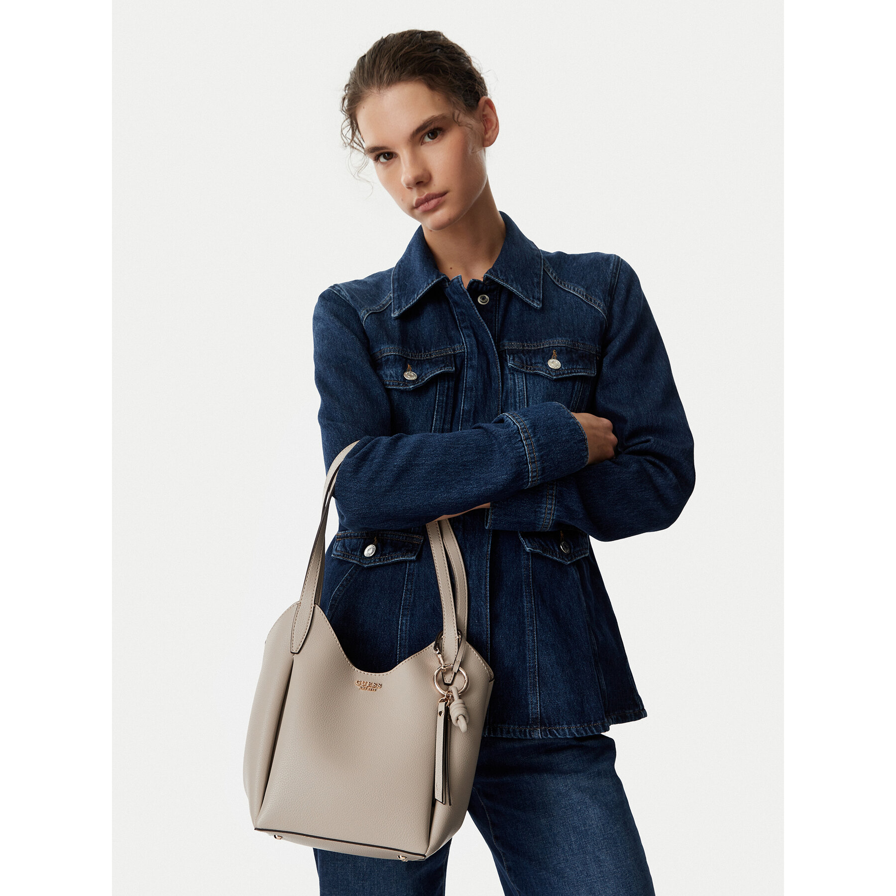Guess Torebka HWBG97 35030 Beżowy jasny