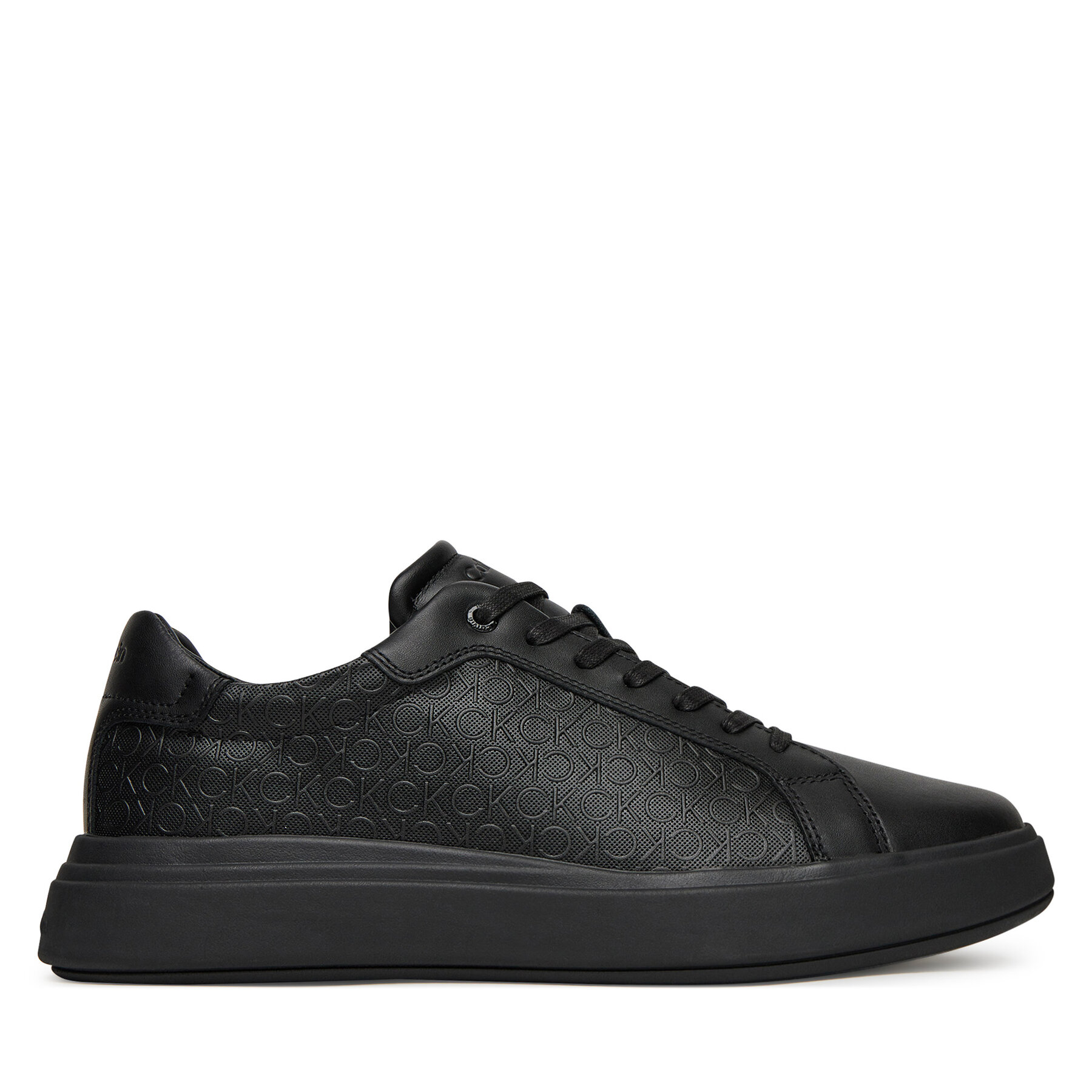 Calvin Klein Sneakersy Chunky Low Top Lace Up Mono HM0HM01970 Czarny