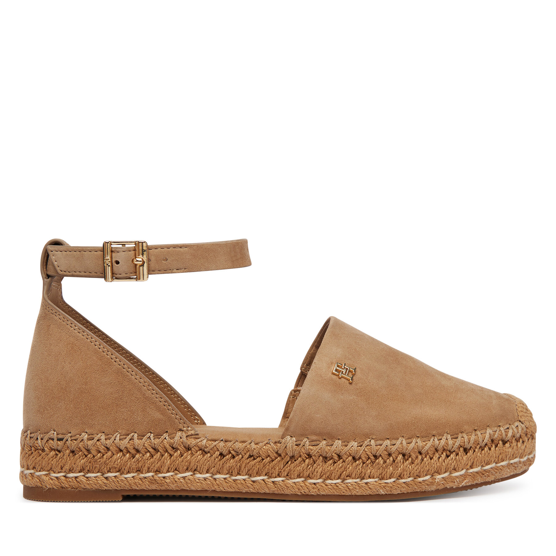 Tommy Hilfiger Espadryle Th Platform Espad Suede Strap FW0FW09144 Beżowy