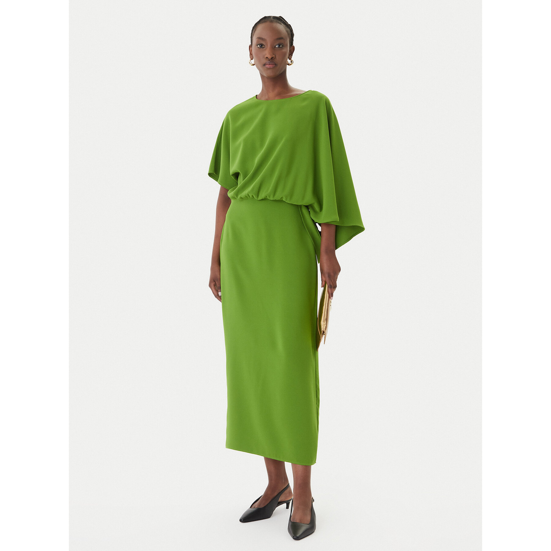 LOLA CASADEMUNT Sukienka wieczorowa MS2616028 Zielony Regular Fit