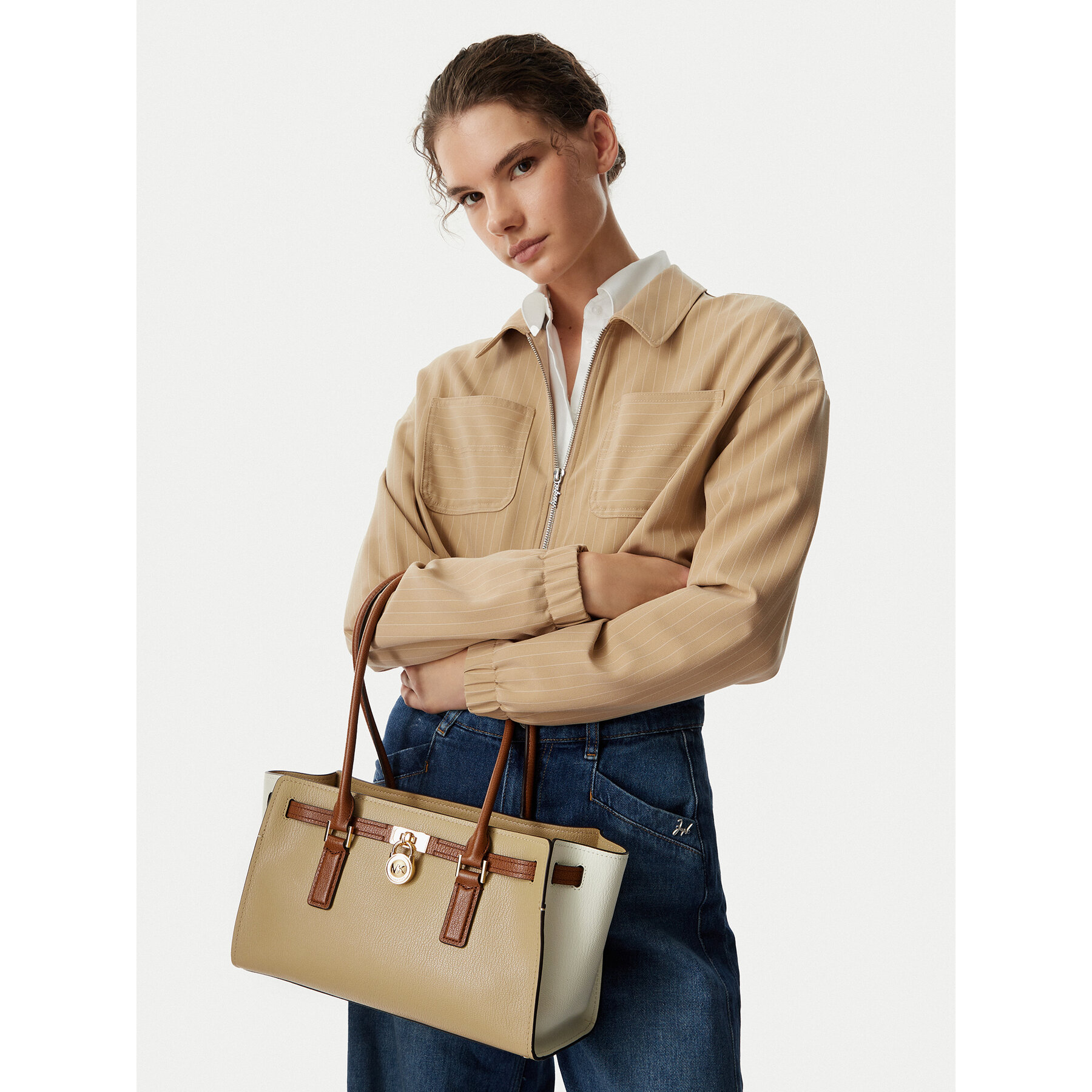 MICHAEL Michael Kors Torebka 30T6GNXT0T Beżowy