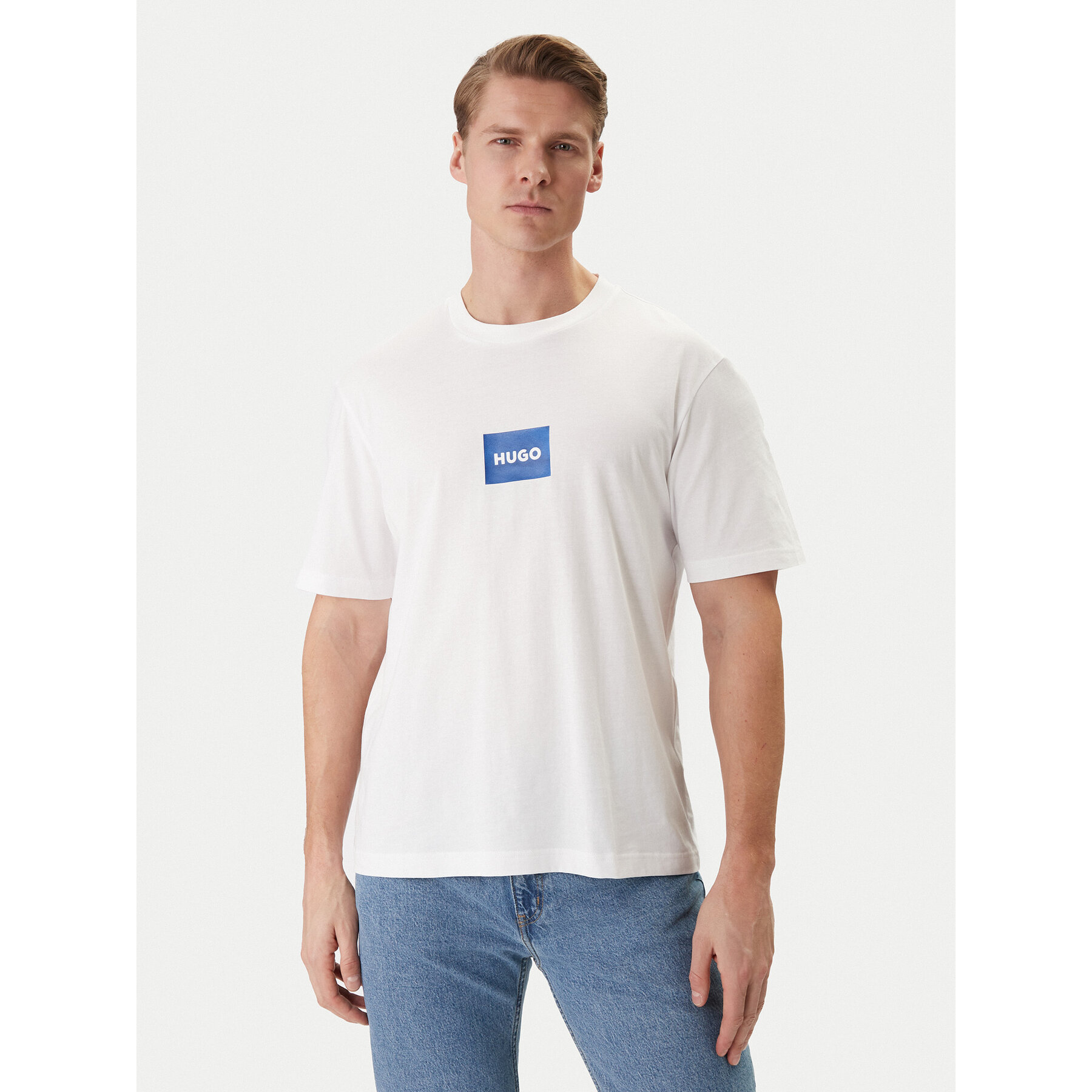 HUGO T-Shirt Nayonix 50554382 Biały Regular Fit