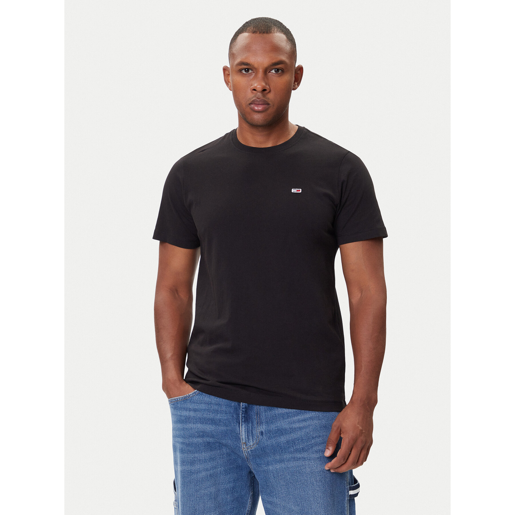 Tommy Jeans T-Shirt Tjm Classic DM0DM09598 Czarny Regular Fit
