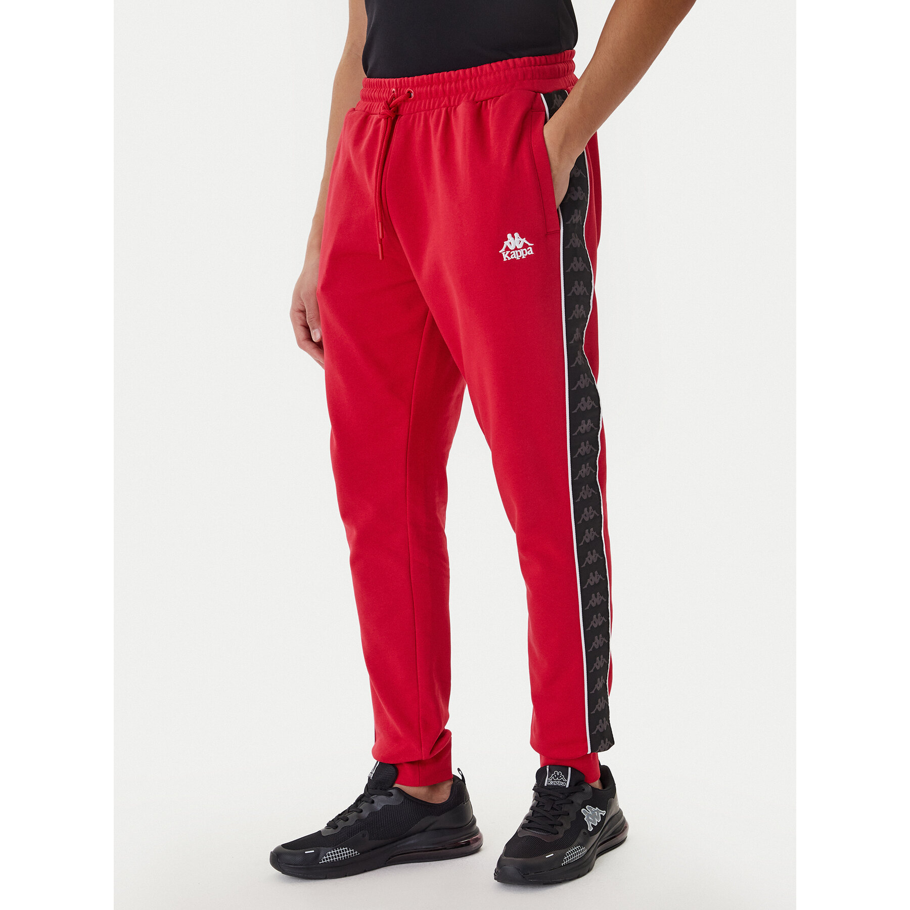 Kappa Spodnie dresowe Banda Alanz 3 321Y8FW Czerwony Comfort Fit