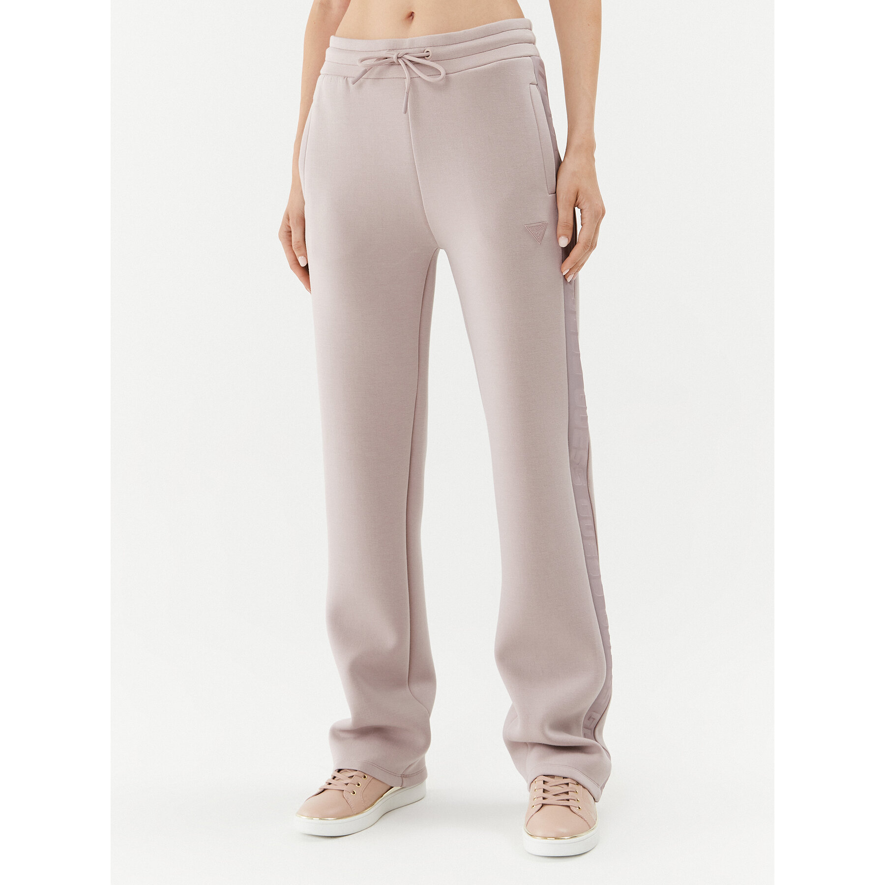 Guess Spodnie dresowe Brenda V3RB21 K7UW2 Beżowy Regular Fit