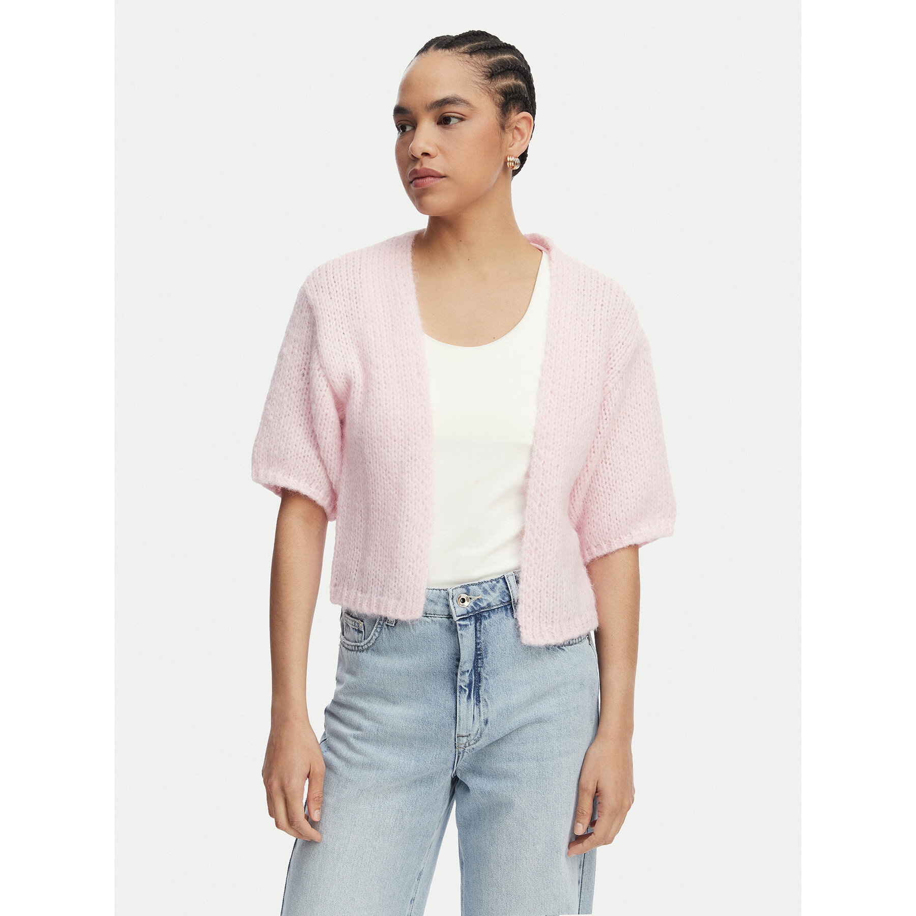Vero Moda Kardigan Maybe 10348316 Różowy Regular Fit