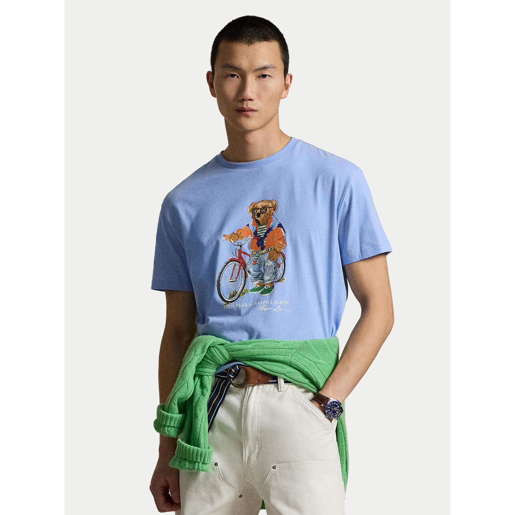 Polo Ralph Lauren T-Shirt 710B16612001 Niebieski Regular Fit