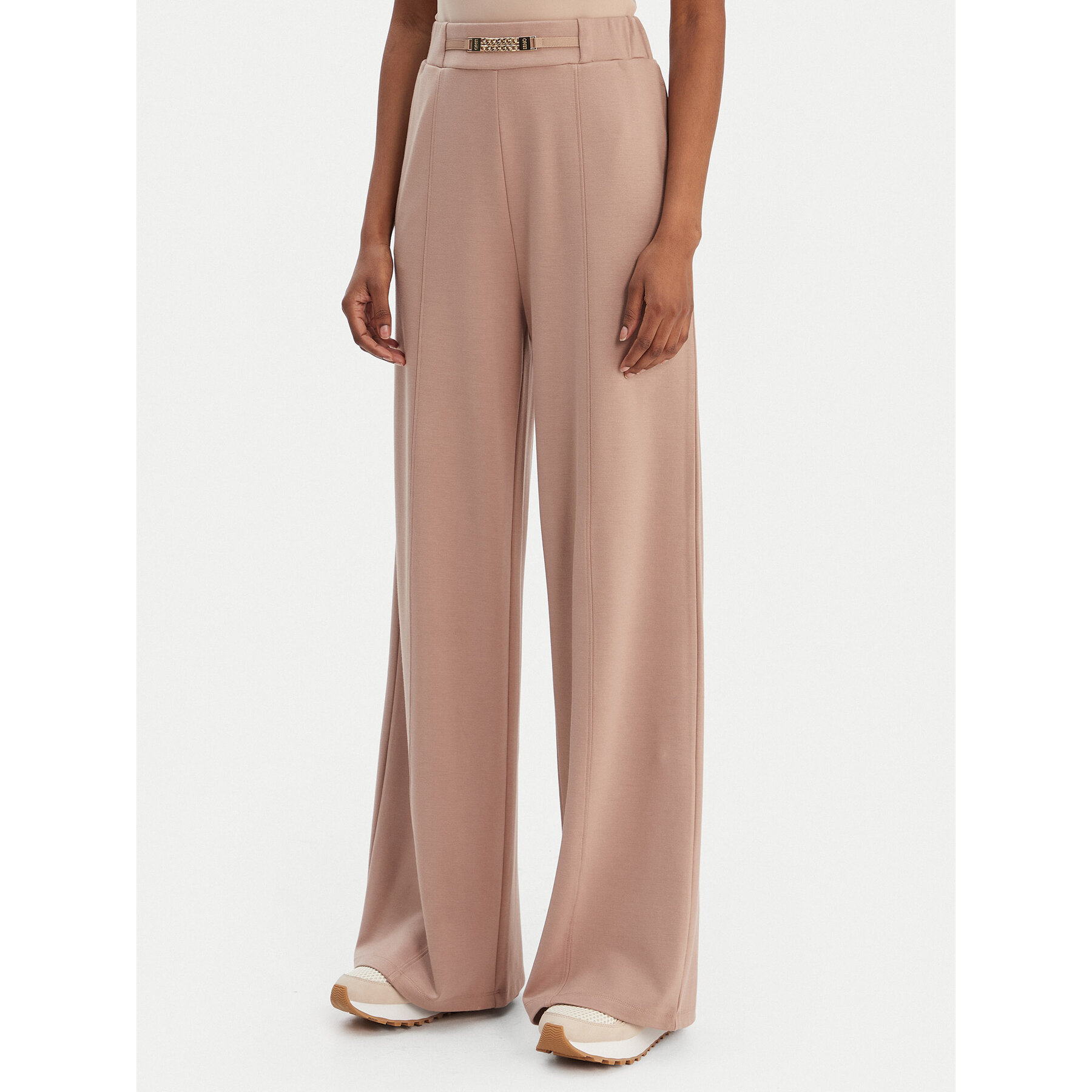 Liu Jo Sport Spodnie dresowe TA6026 JS182 Brązowy Relaxed Fit