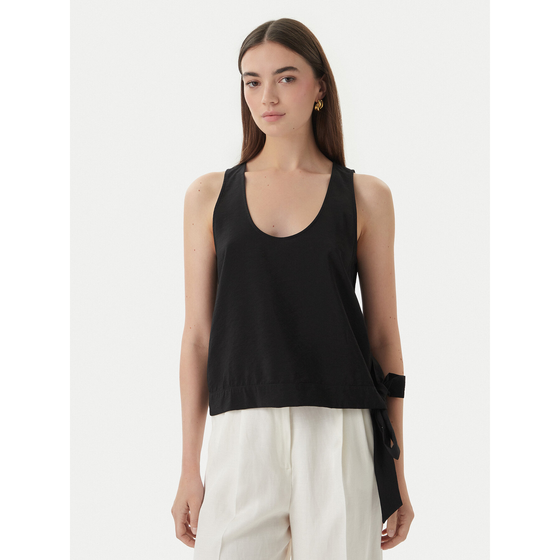 Marella Top Umico 2613161024 Czarny Regular Fit