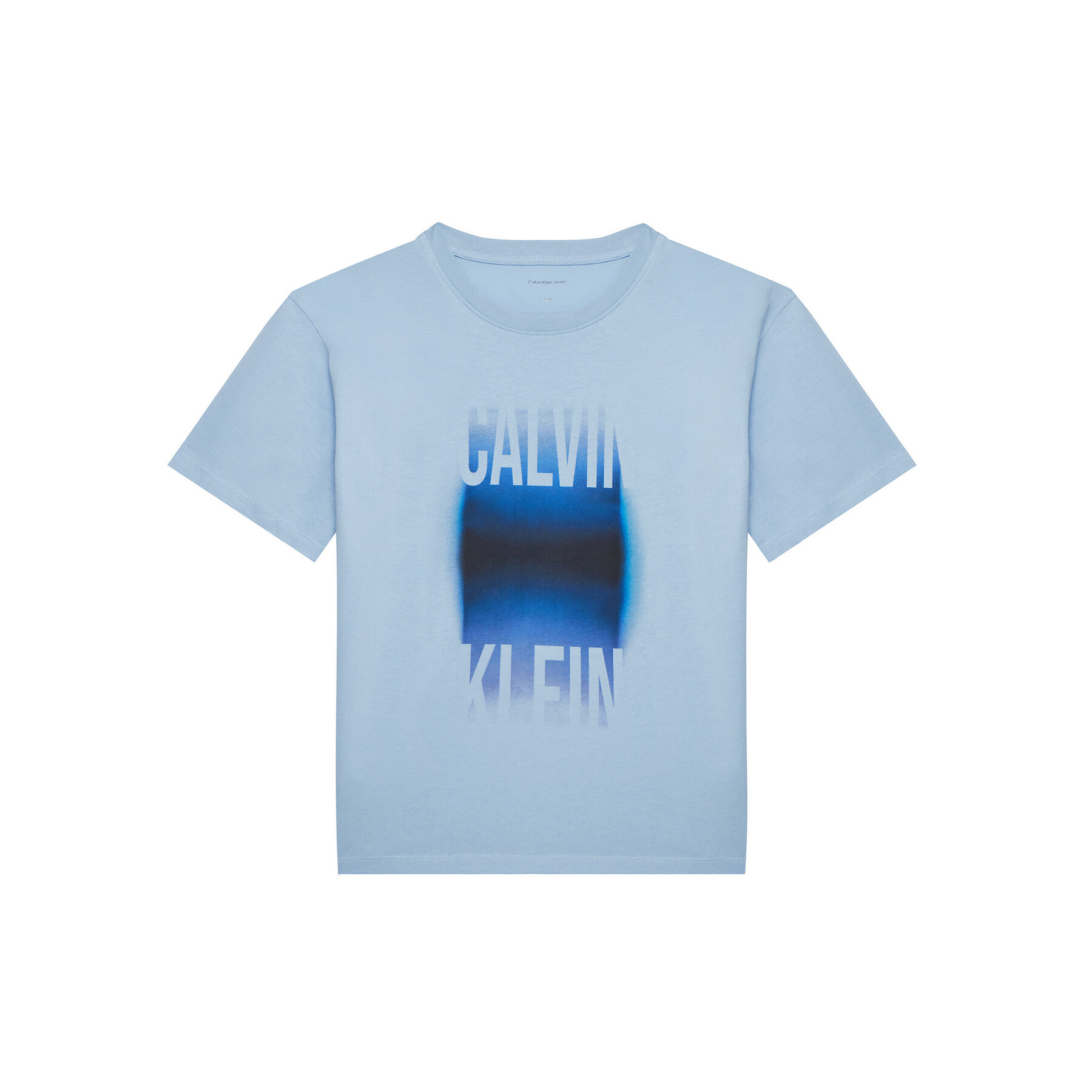 Calvin Klein Jeans T-Shirt Gradient Graphic IB0IB02446 Błękitny Regular Fit