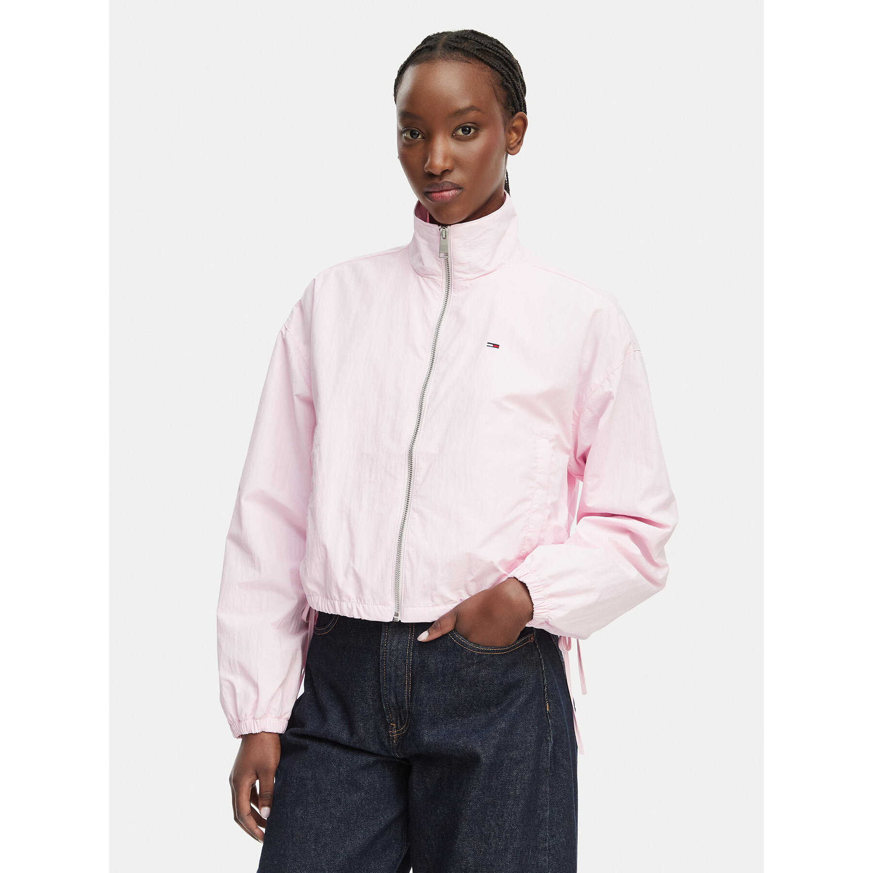 Tommy Jeans Kurtka przejściowa DW0DW22325 Różowy jasny Regular Fit