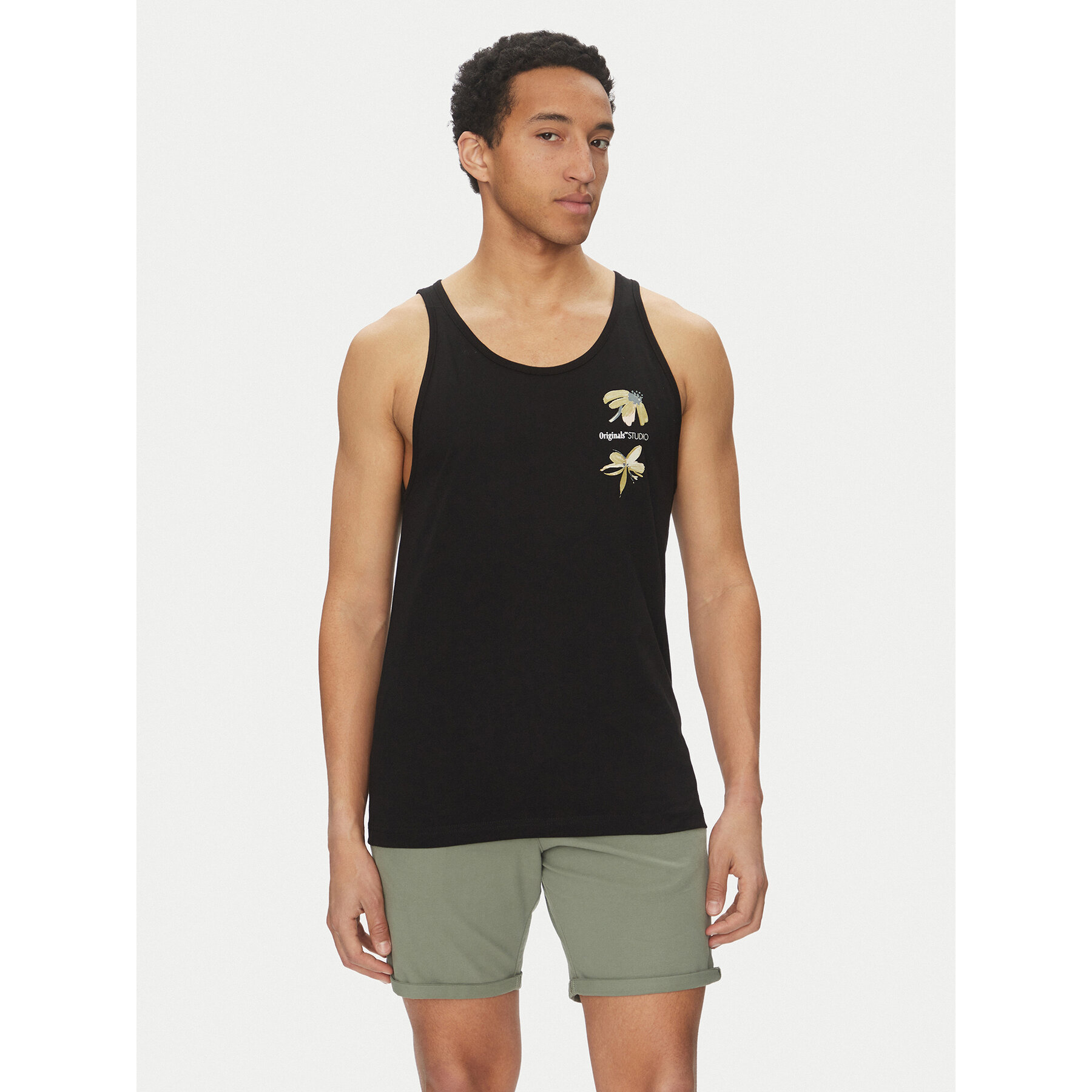 Jack & Jones Tank top Varenna 12275464 Czarny Regular Fit