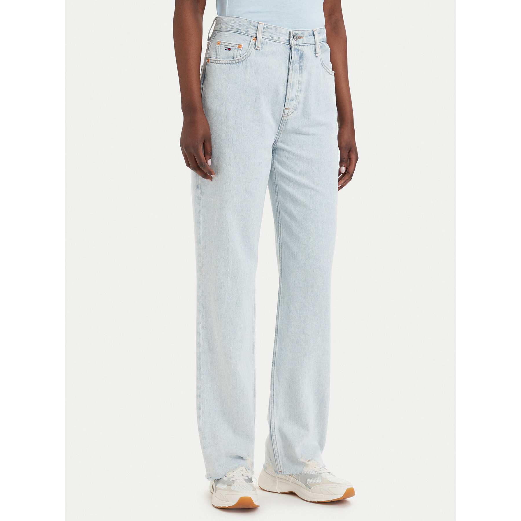 Tommy Jeans Jeansy Layla DW0DW23036 Niebieski jasny Slim Fit