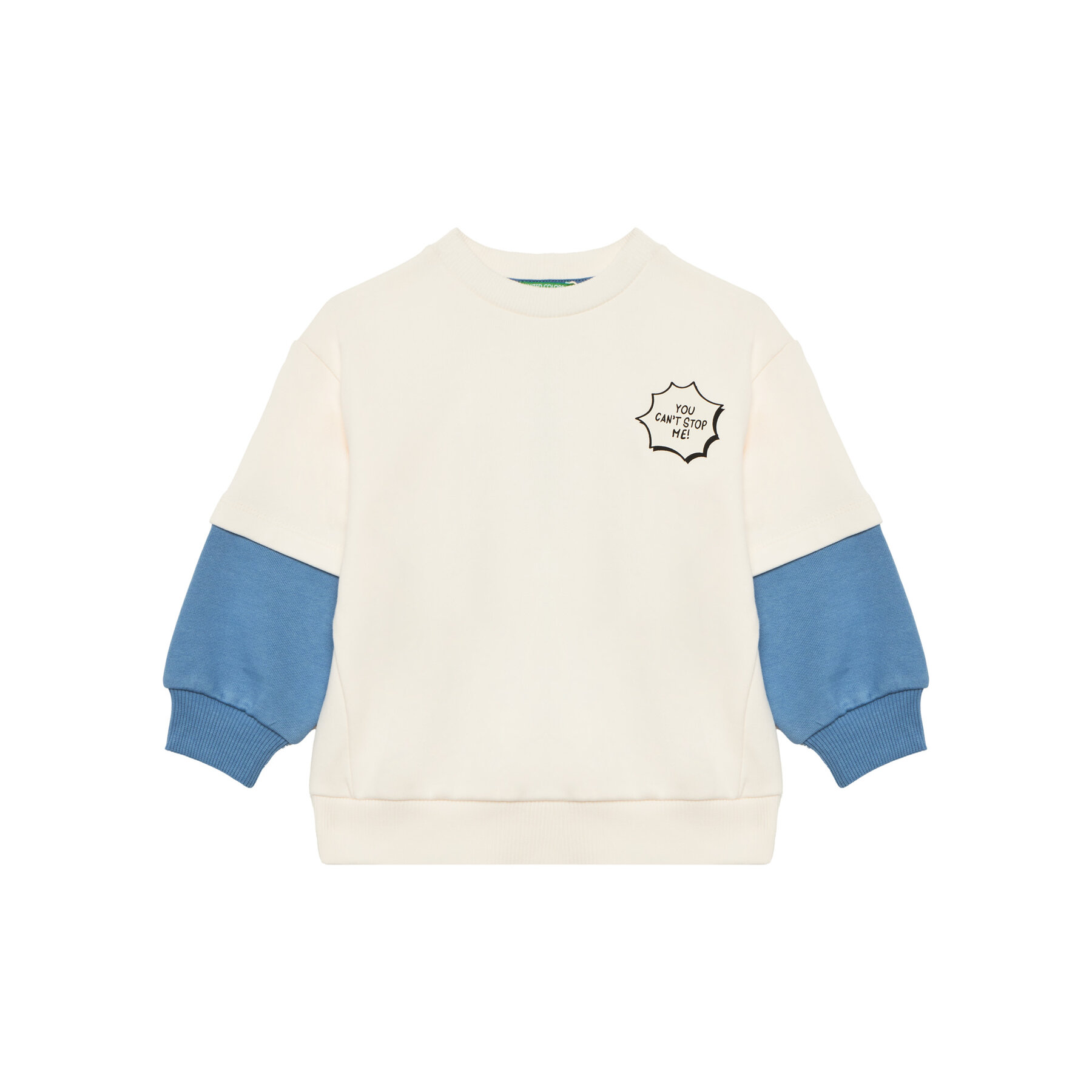 United Colors Of Benetton Bluza 3UNIG10I5 Beżowy Regular Fit