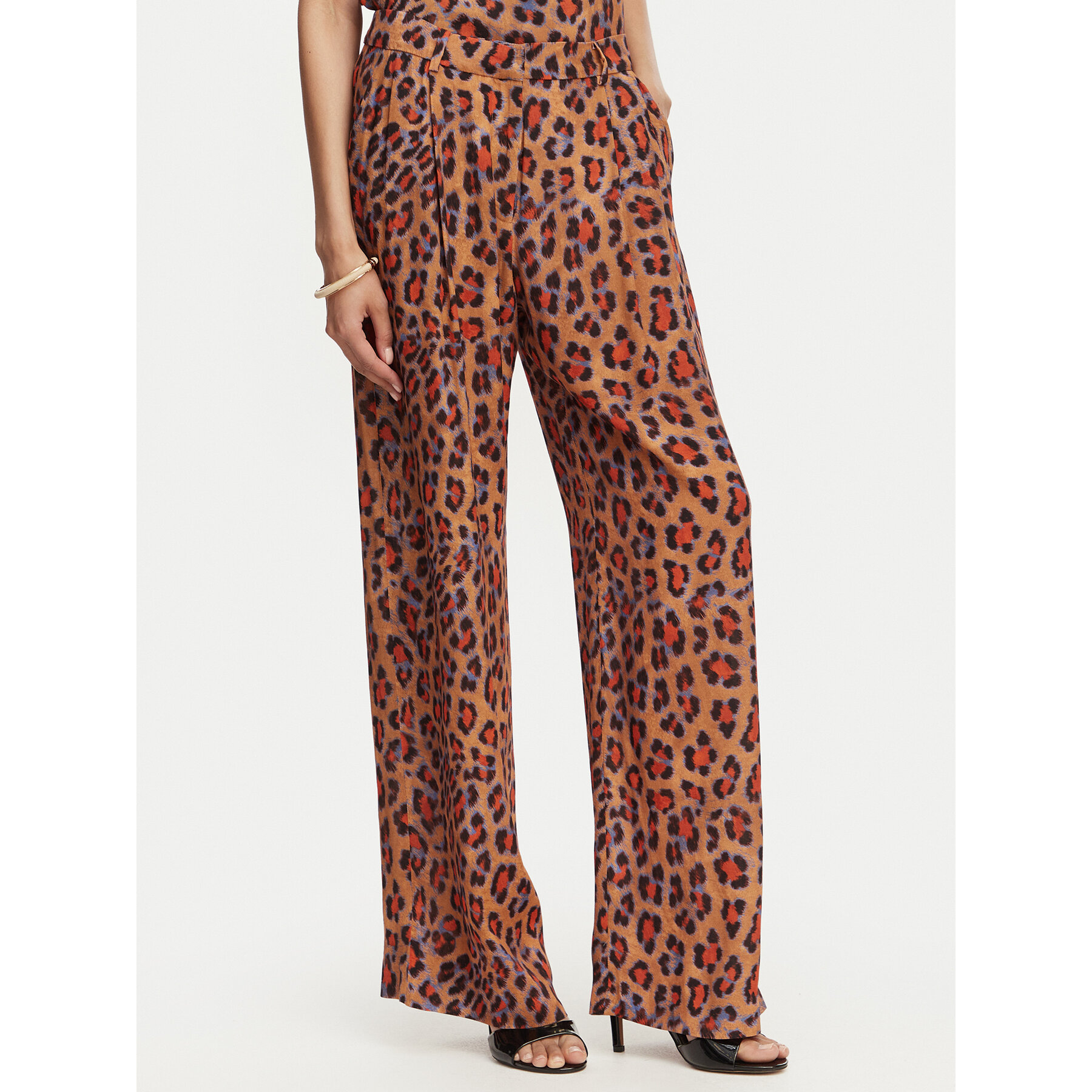 LOLA CASADEMUNT Spodnie palazzo MS2614002 Brązowy Wide Leg
