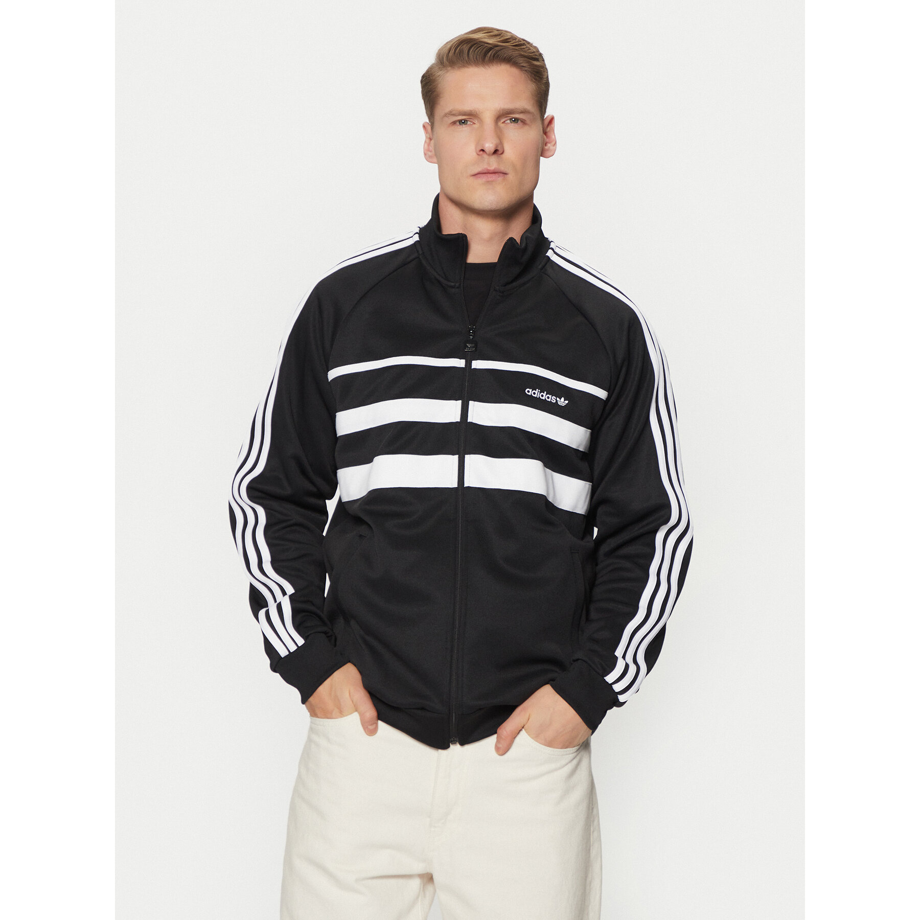 adidas Bluza The First Track JP1046 Czarny Regular Fit