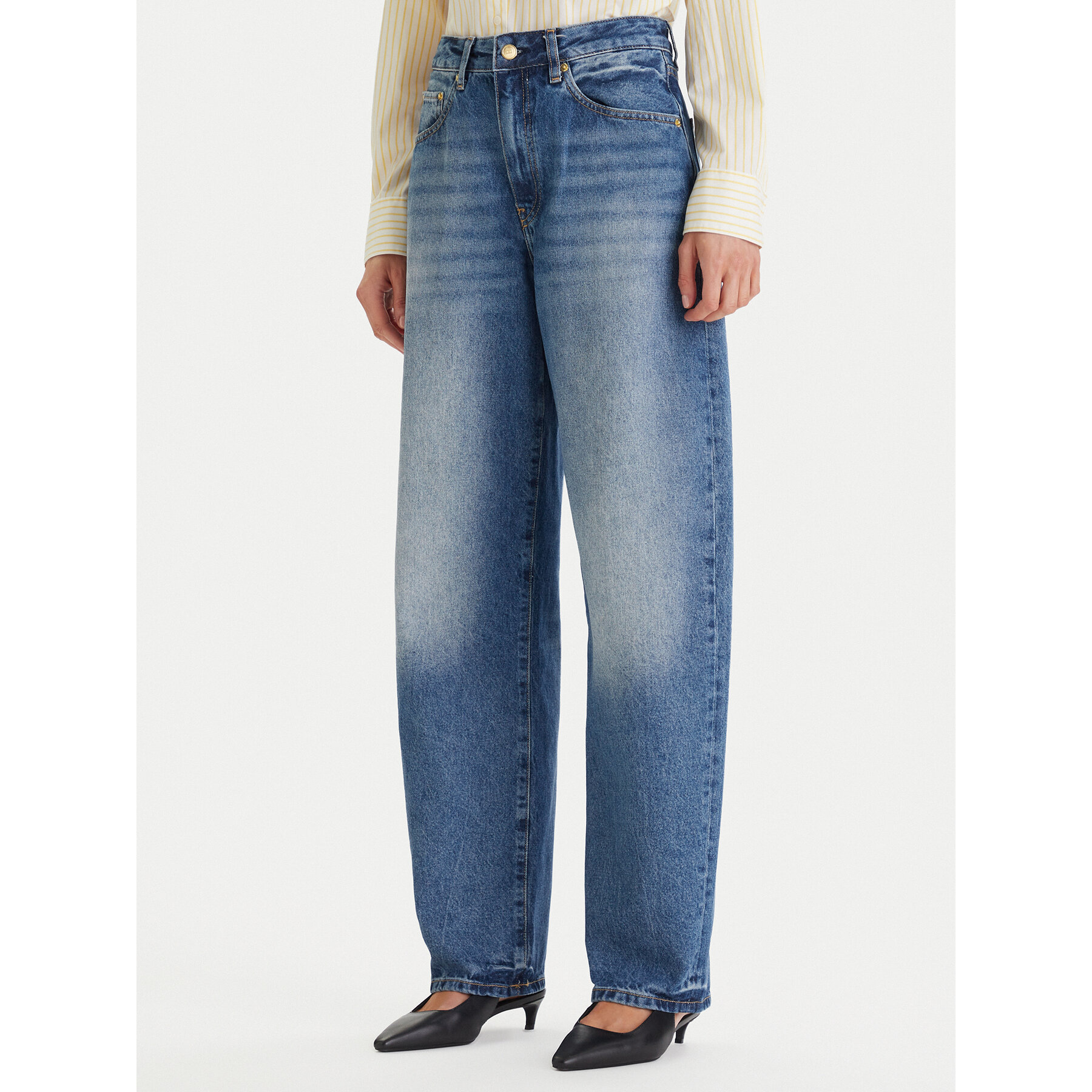 Tommy Hilfiger Jeansy WW0WW48535 Niebieski Barrel Fit