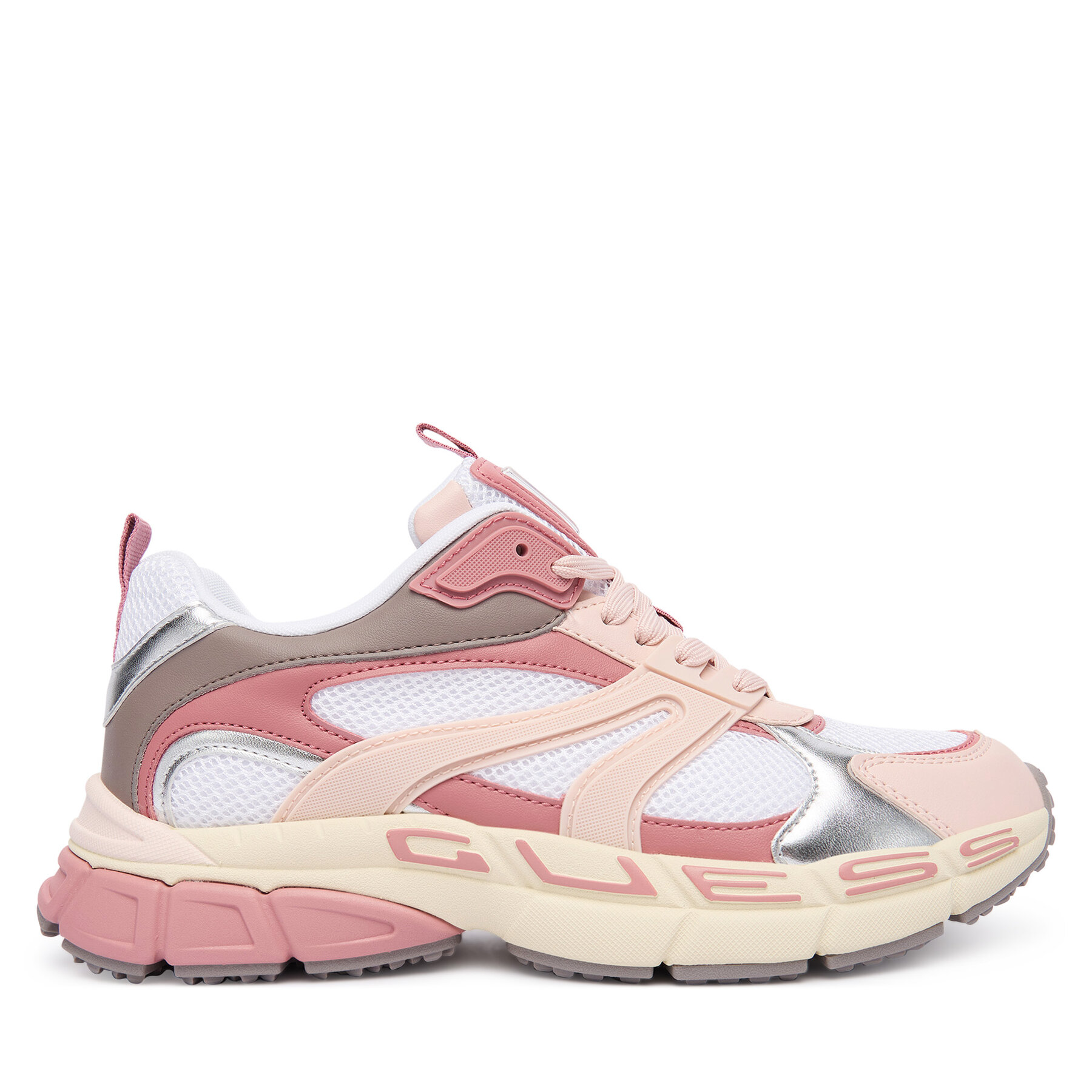 Guess Sneakersy FLFBVL ELE12 Różowy