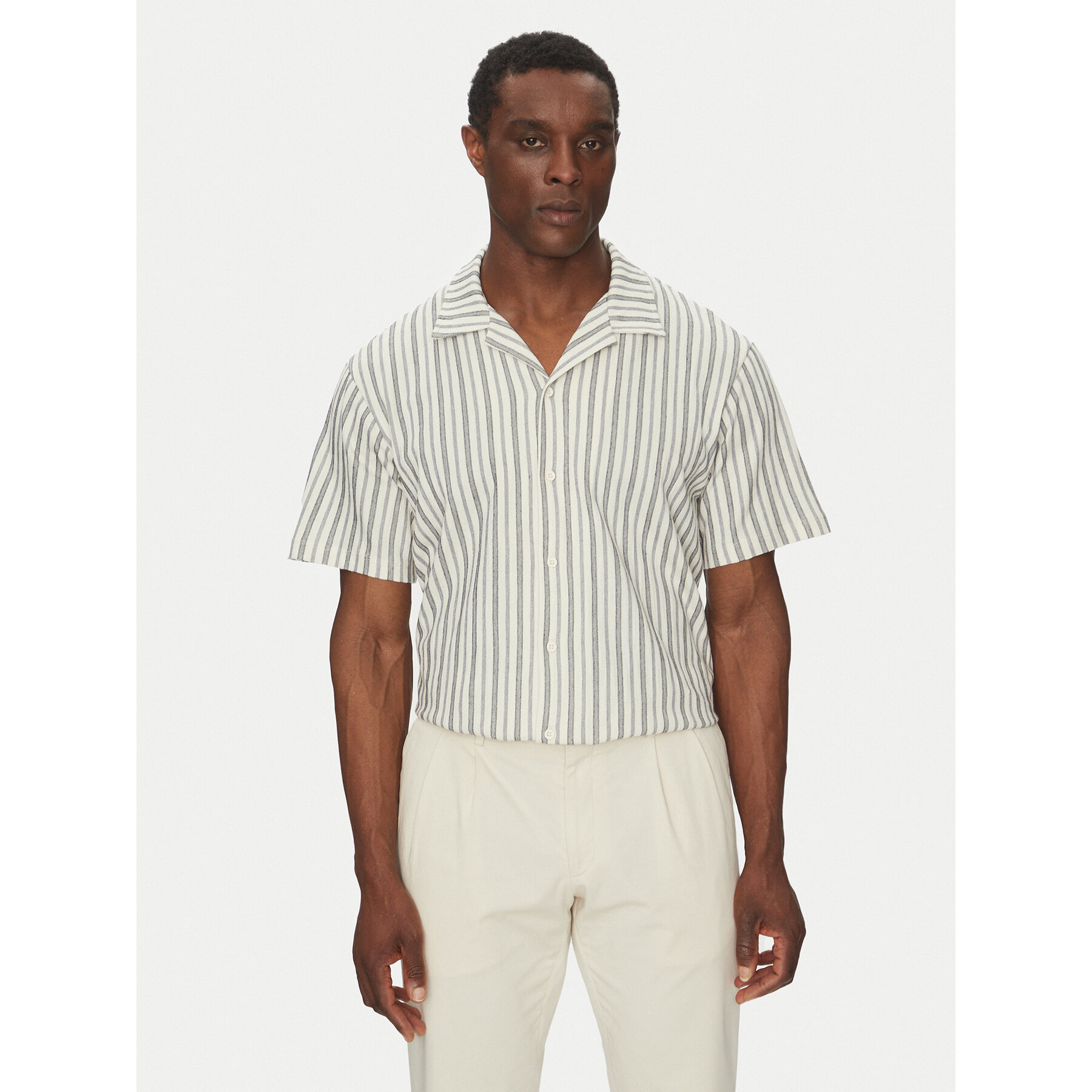 Jack & Jones Koszula Bluleo 12275085 Beżowy Relaxed Fit