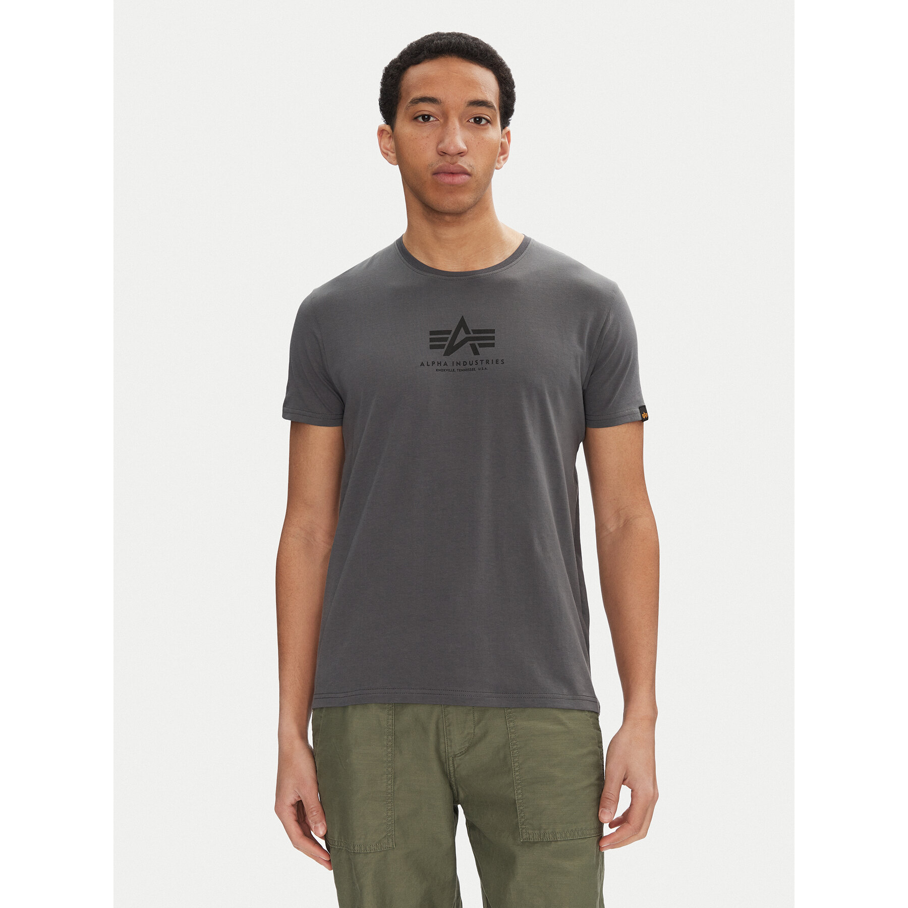 Alpha Industries T-Shirt Basic 118533 Czarny Regular Fit